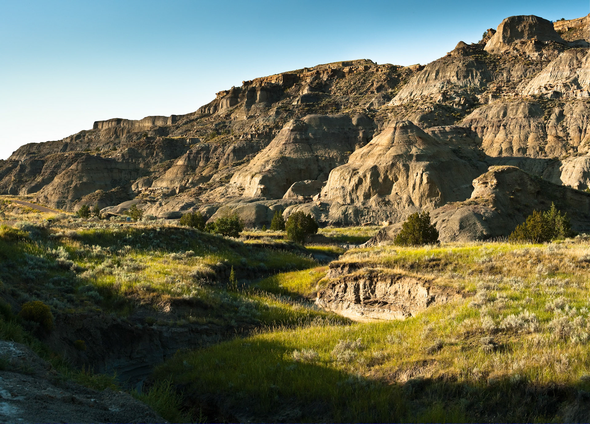 Erosion at Makoshika State Park, Montana, North America, USA