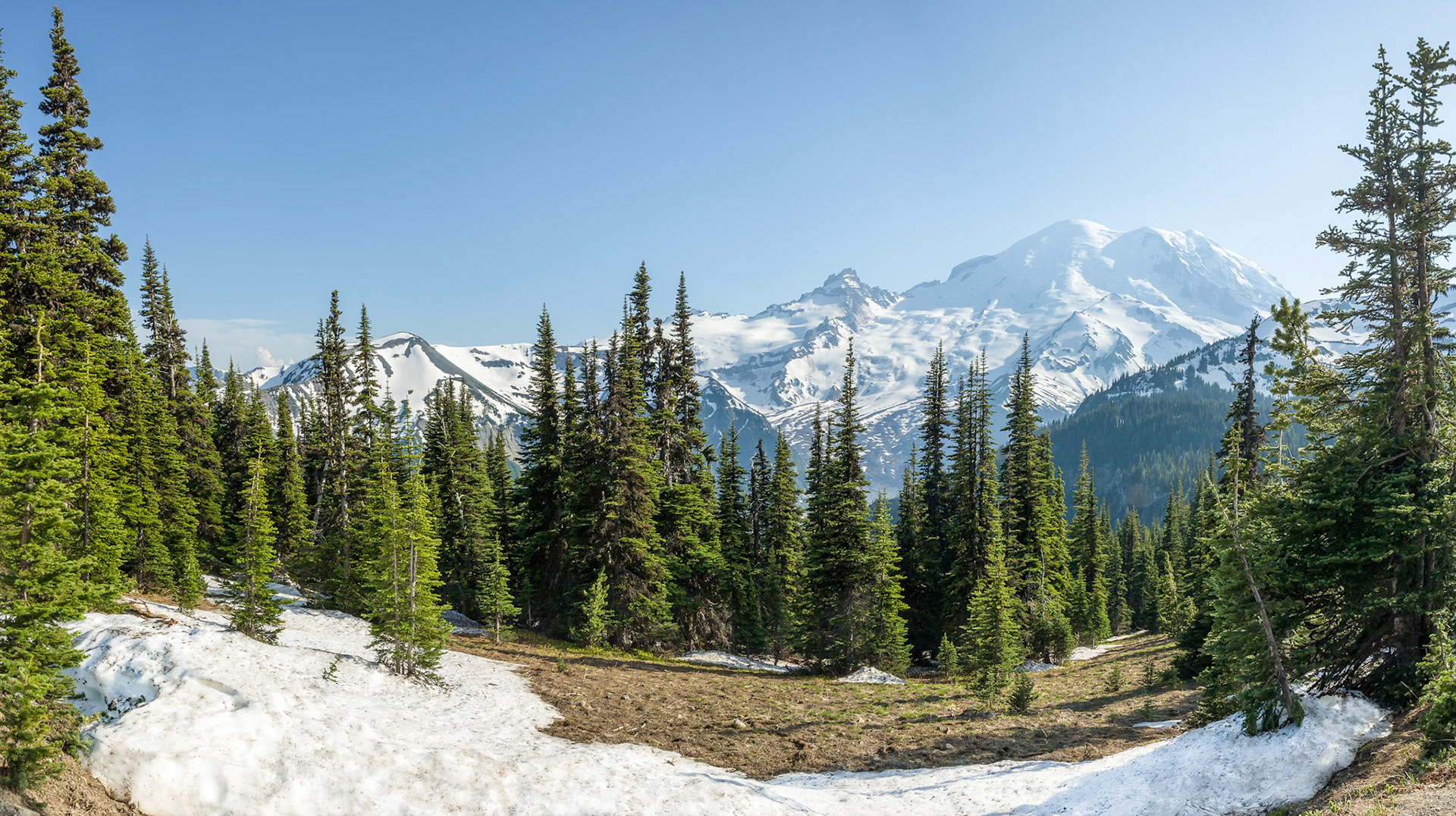 Mount Rainier Nat'l Park Sunrise Point, WA, USA,