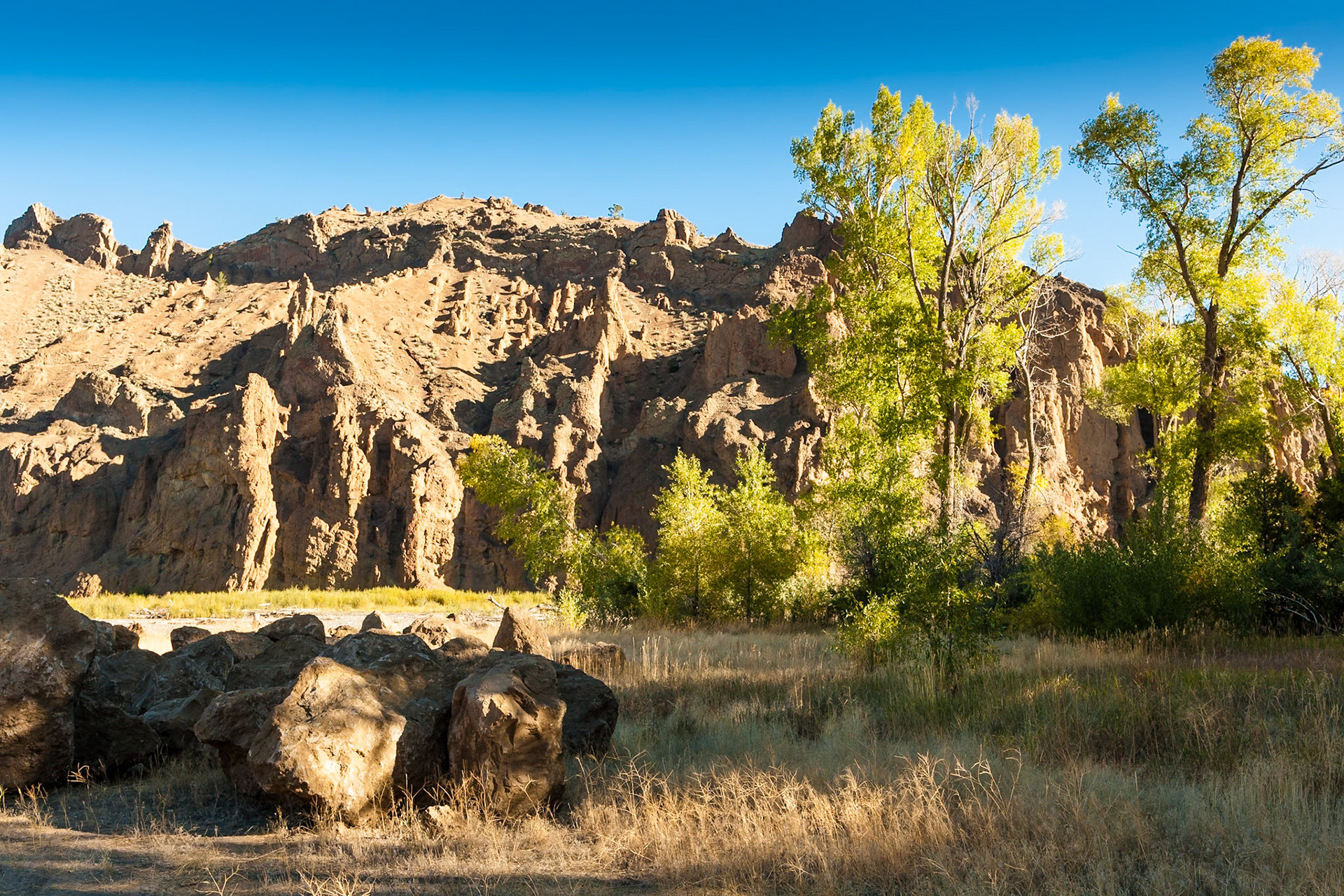 Rocks in Wapiti Valley, Wyoming, USA