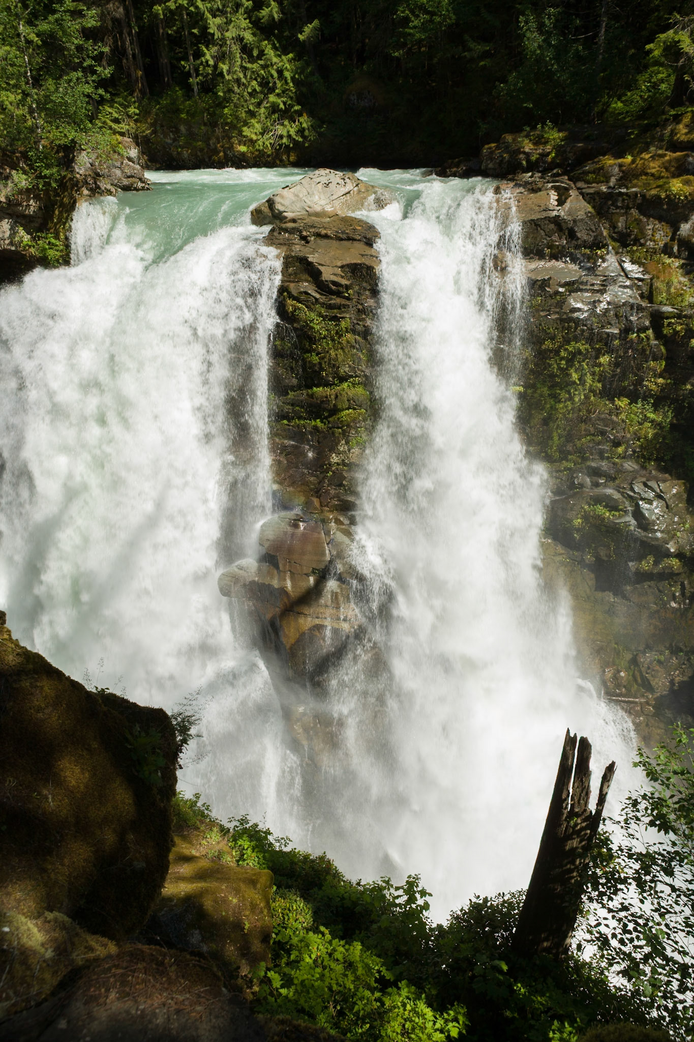 Nooksack Falls at Snoqualmie NF, WA, USA