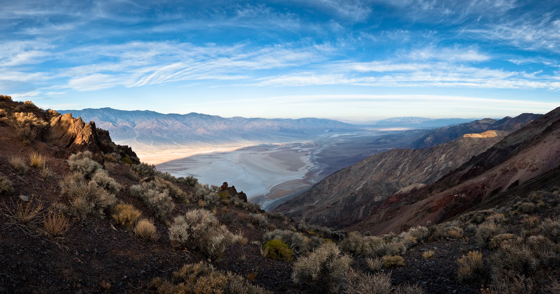 Dante's Viewe, at sun rise, in Death Valley, California, USA
