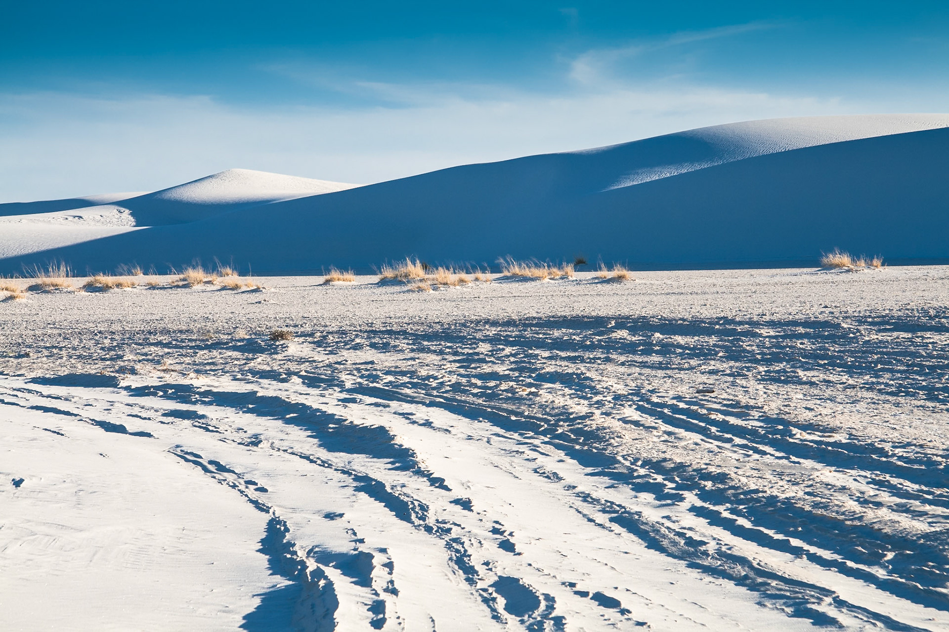 Graphic lines at White Sand Dunes National Monument, New Mexico, USA