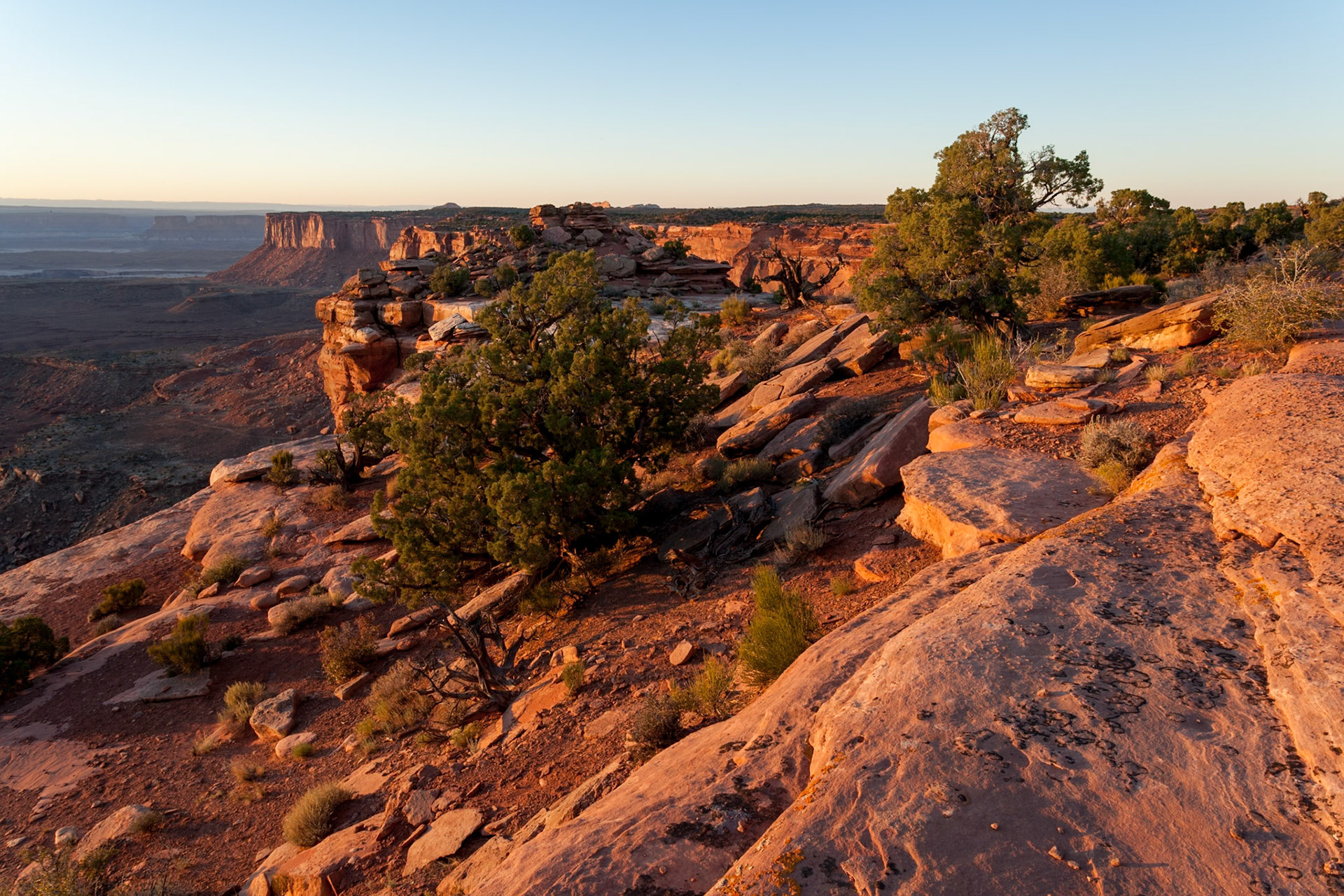 Sunset at Canyonlands National Park, Island in the Sky, Grand View Point, Utah, USA