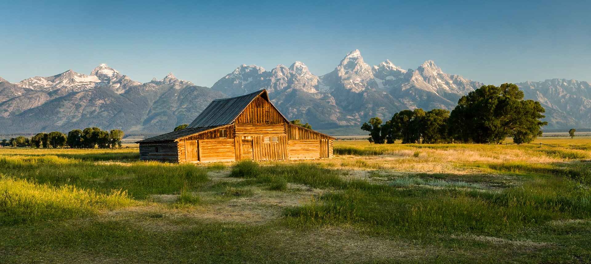 Barn at Mormon row Grand Teton National Park, WY, USA