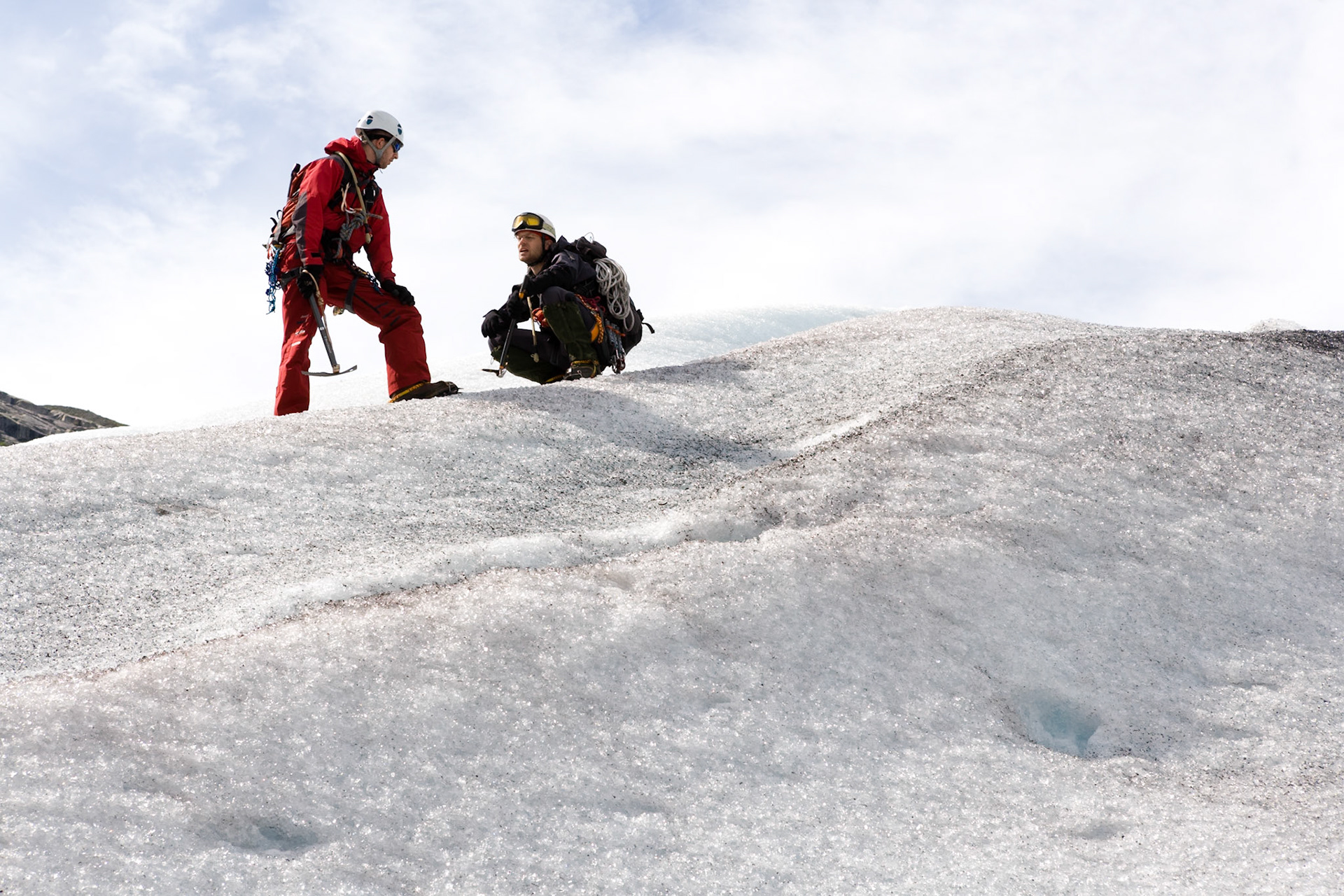 Glacier climbers at Nigardsbreen Glacier at Jostedalbreen Nasjonal (national) Park