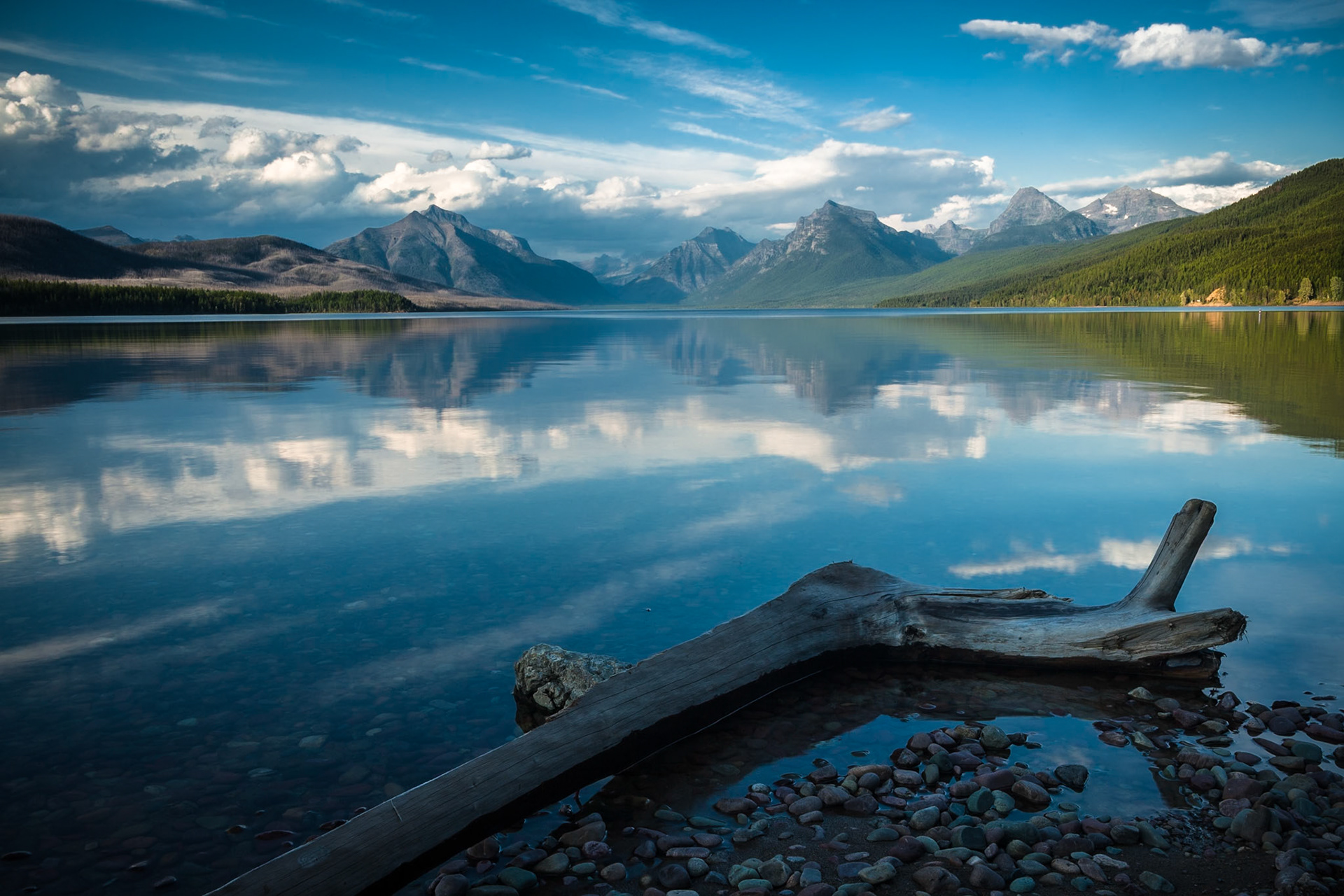Lake McDonald in Glacier National Park, Montana, USA
