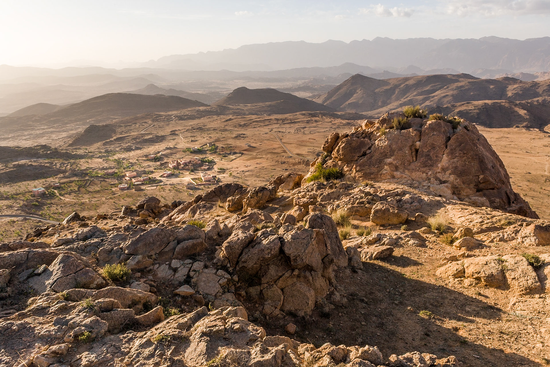 Village of Airde Near Tafraoute, in the region Guelmim-Es-Semara, Morocco