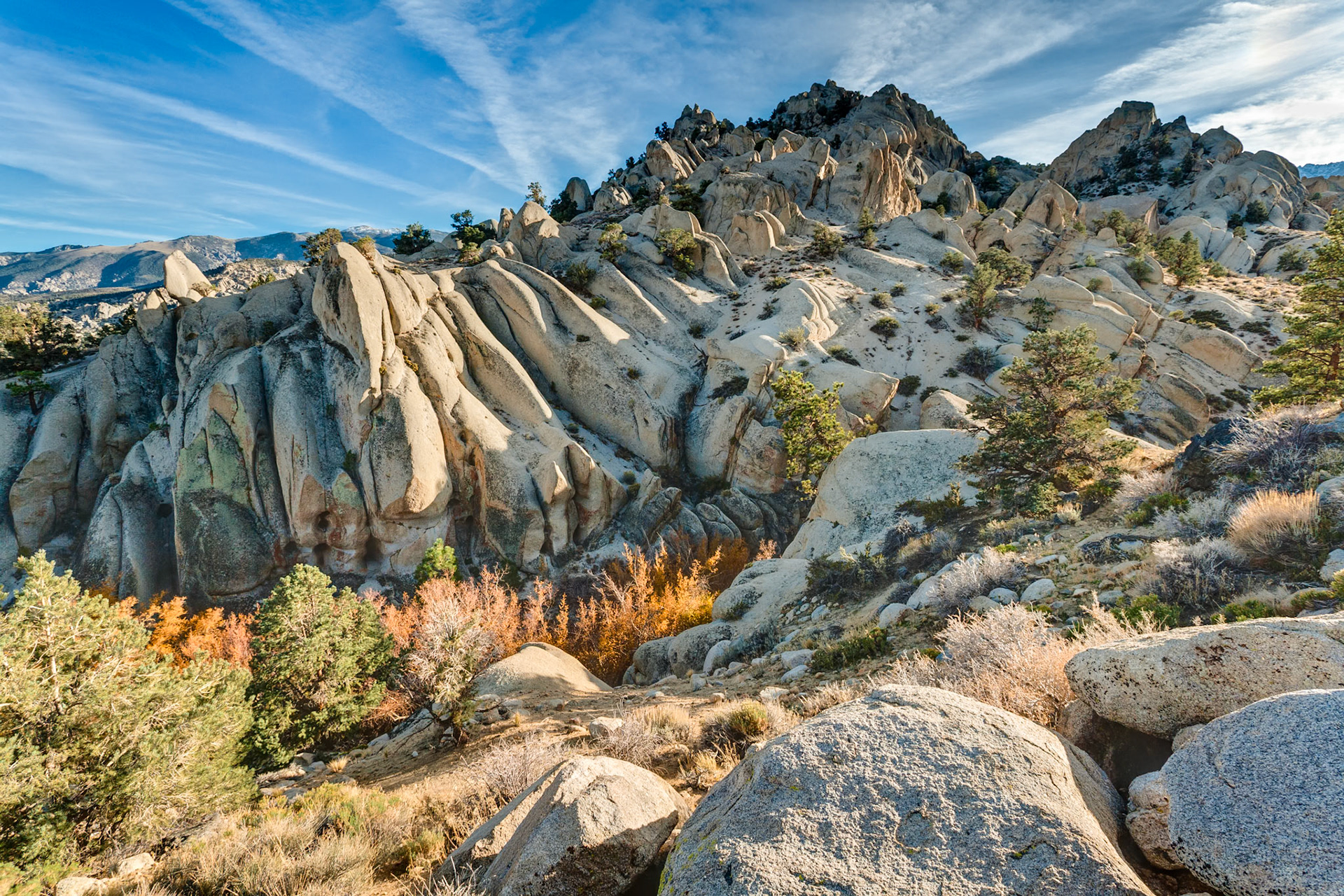 Scenic area at Buttermilk road near Bishop, CA, USA