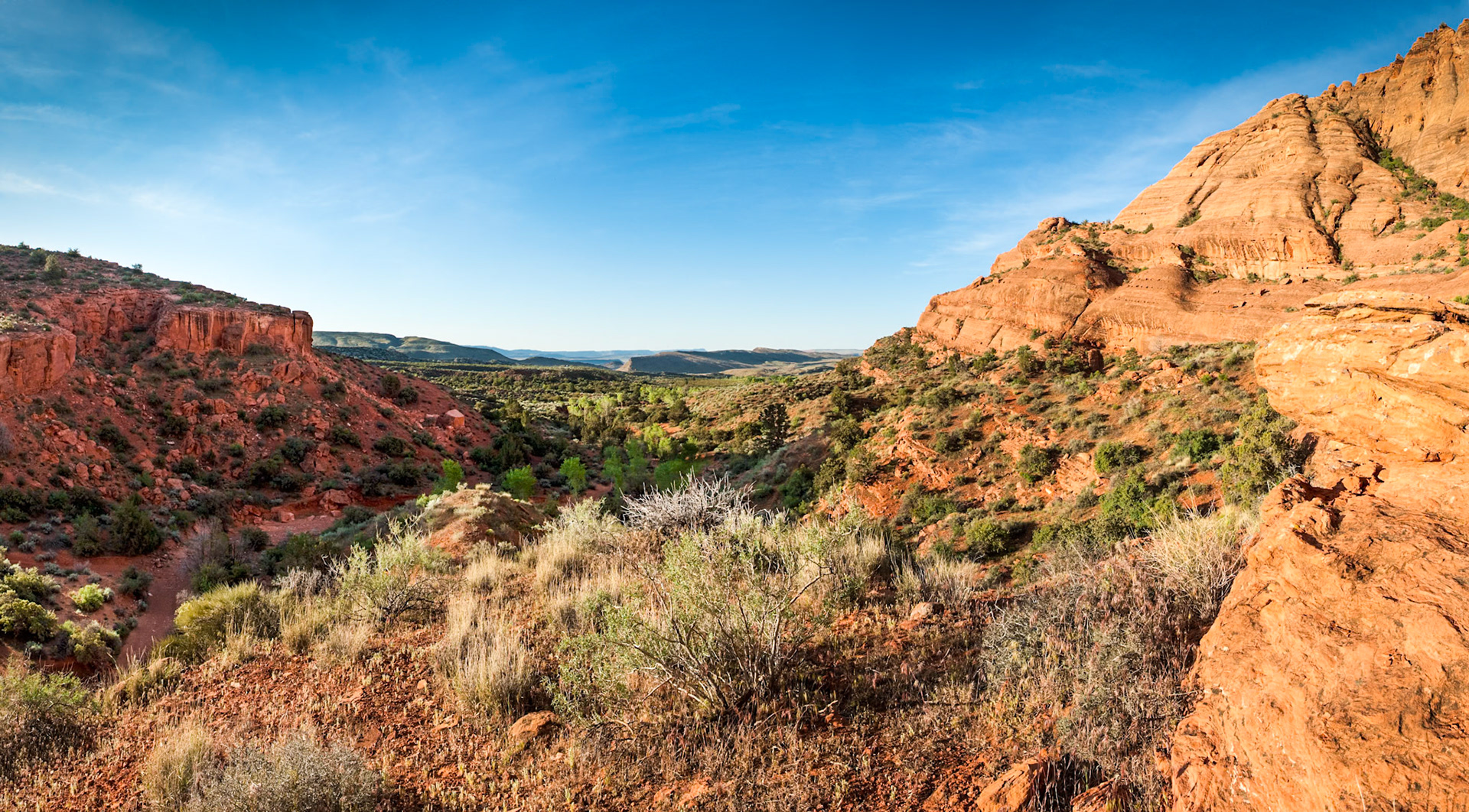 Red Cliffs Recreation Area at Red Reef, UT, USA