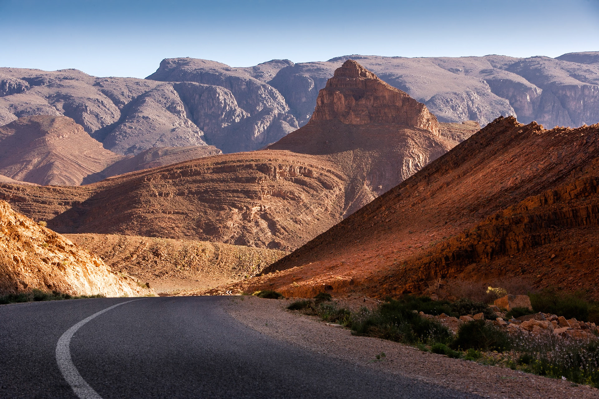 Scenery at the road from Tata to Tagmoute, Morocco