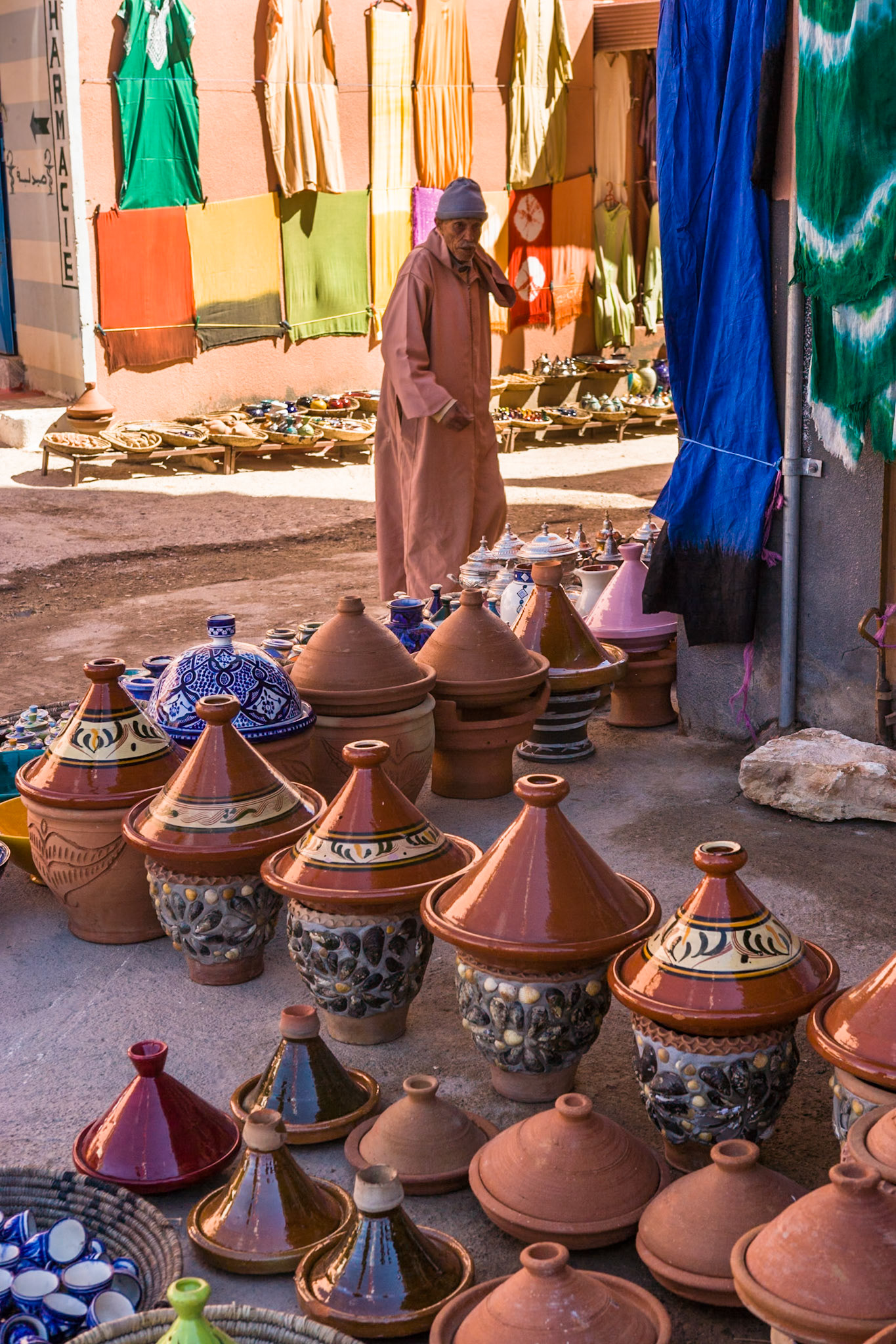 Tajines at Tinerhir, Morocco
