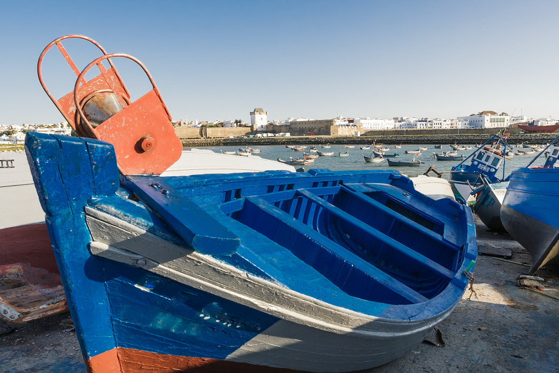 Harbor of Asilah at the N1, Morocco