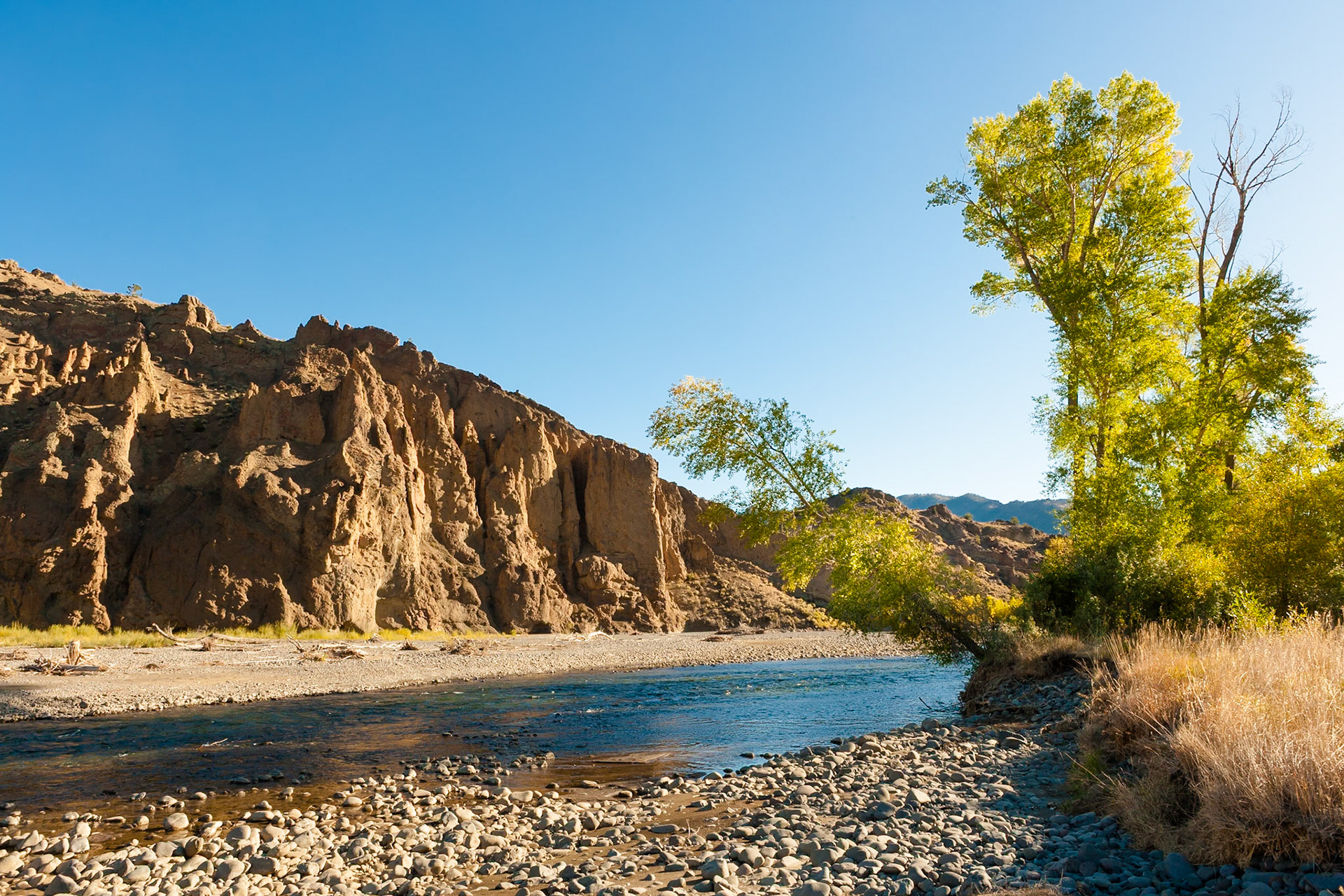 Shoshone River at Wapiti Valley, Wyoming, USA