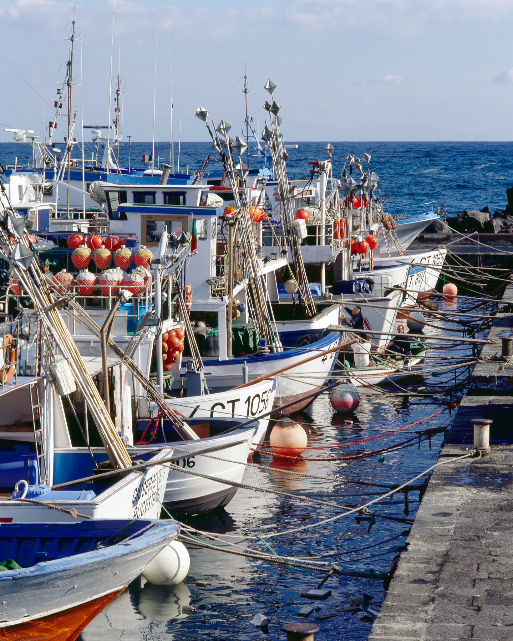 Harbour of Acitrezza at Sicily