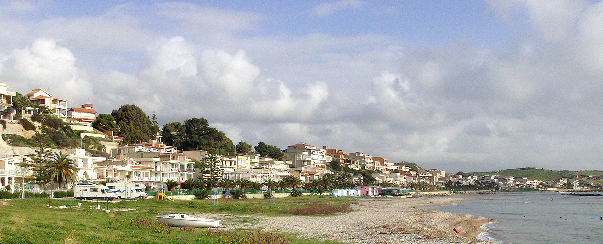 Panorama of the Beach and village Secco Grande