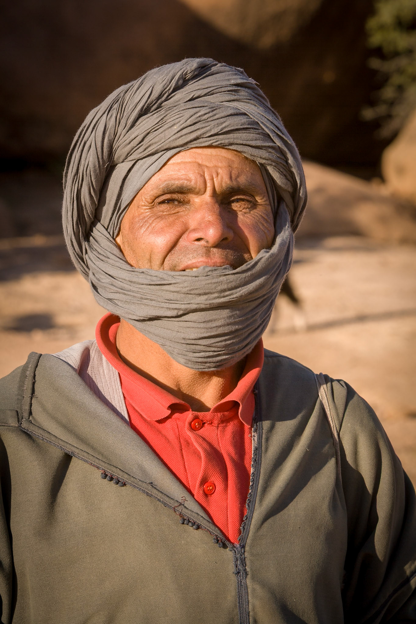 Portrait of a Shepherd near the city of Tafraoute