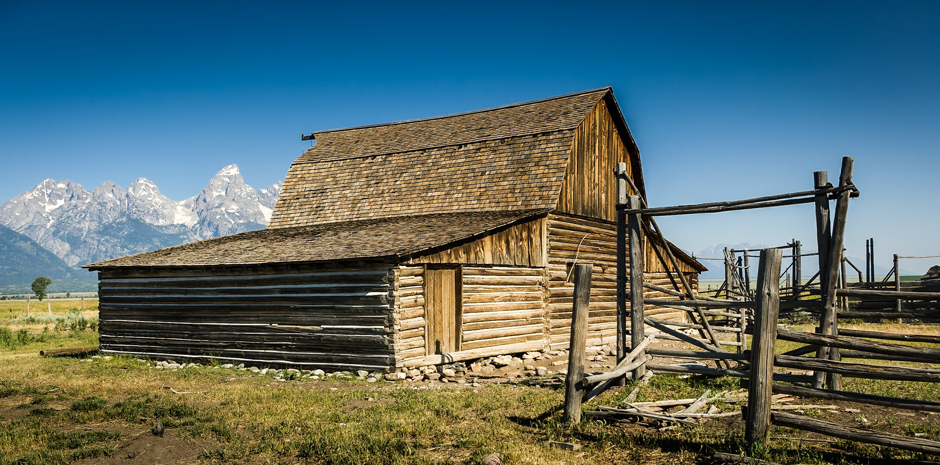 Barn at Mormon row Grand Teton National Park, Wyoming, USA