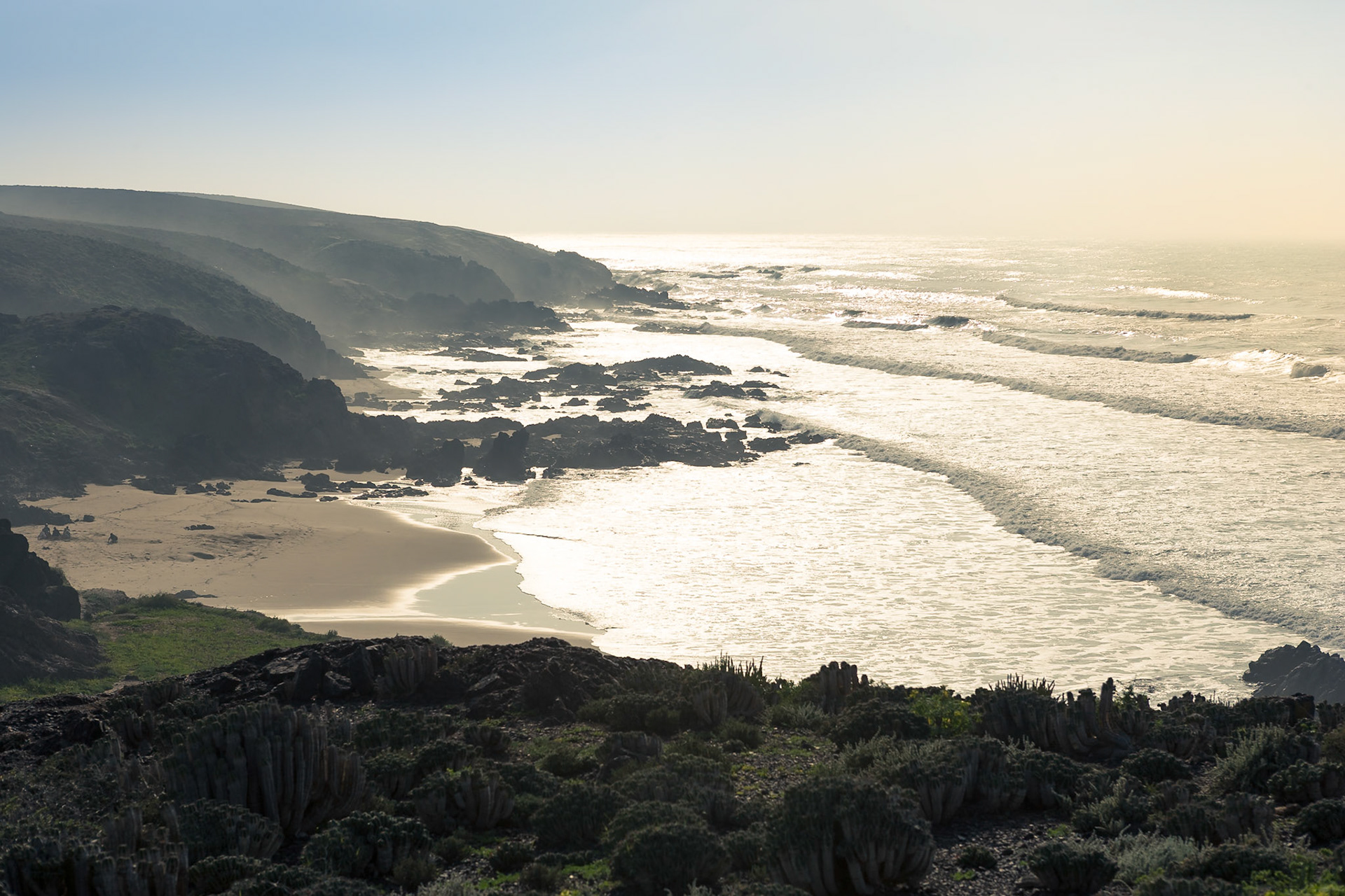 Coastline Along the R104 near Sidi bou Ifedail, Morocco