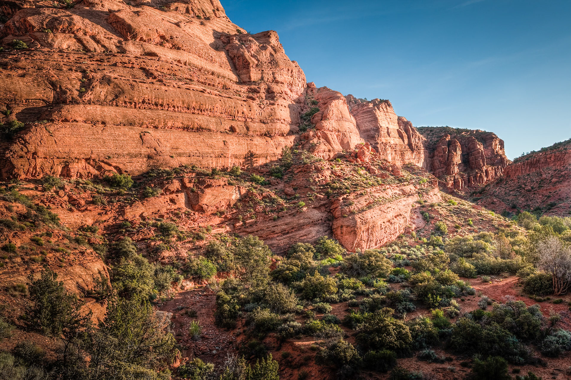 Red Cliffs Recreation Area at Red Reef, UT, USA