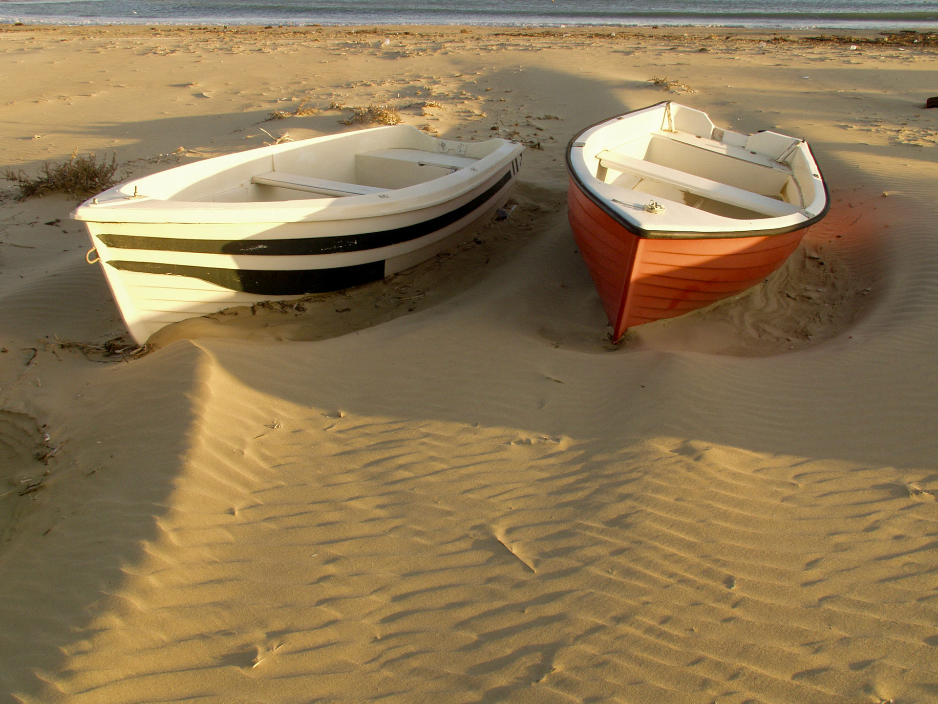 Boats on beach at Siculiana Marina, Sicily, Italy, EU