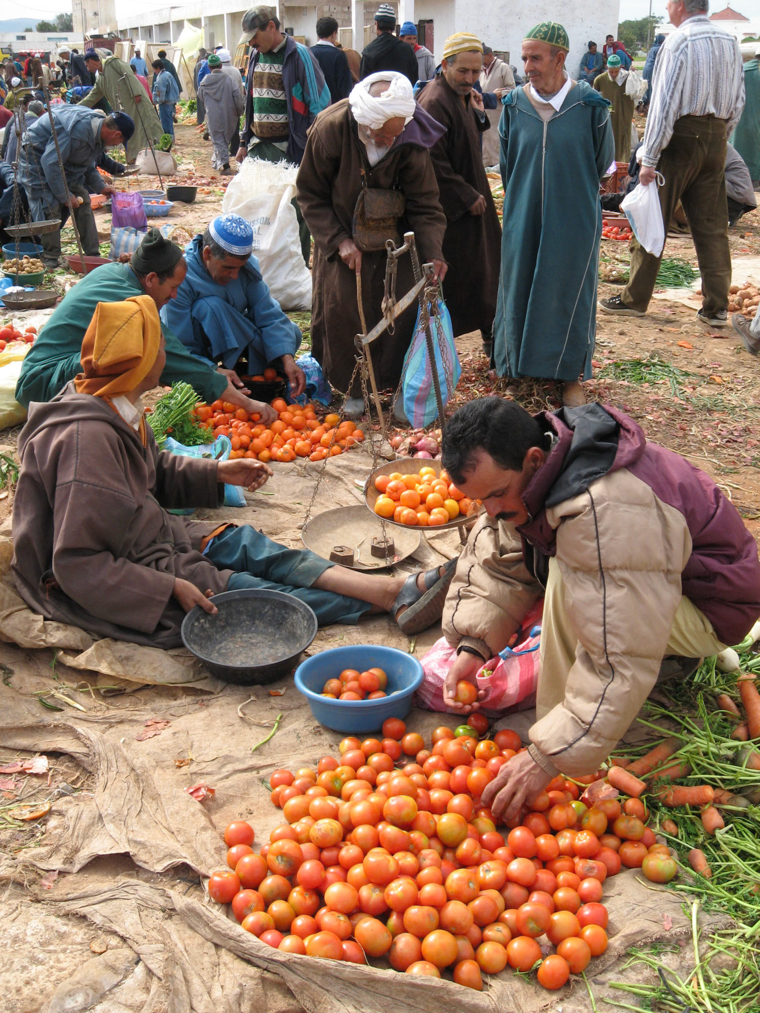Market at Ida Ougourd near to Essaouira