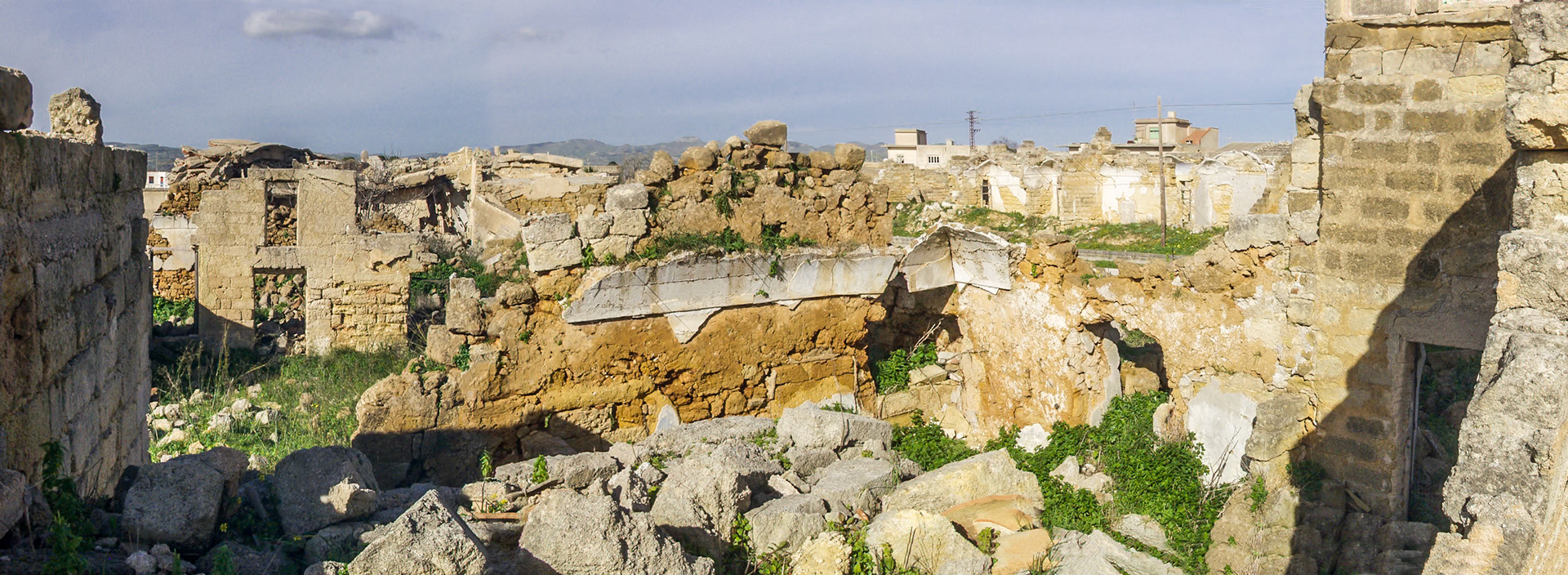 Montevago after earthquake 1968, Sicily, Italy