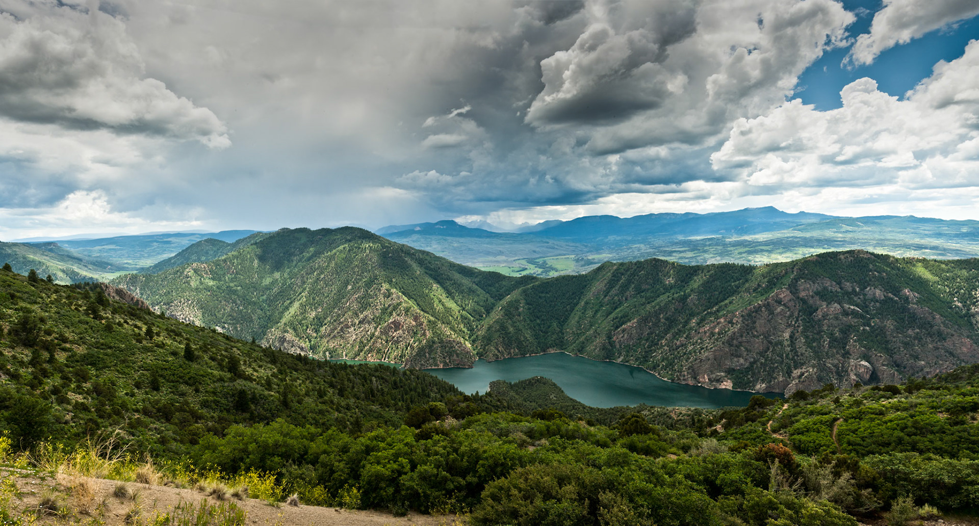 Morrow Point Reservat.On the north rim of Black Caynon, Co, USA