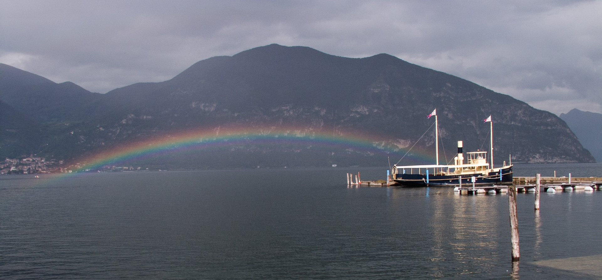 Rainbow at Lago d'Iseo
