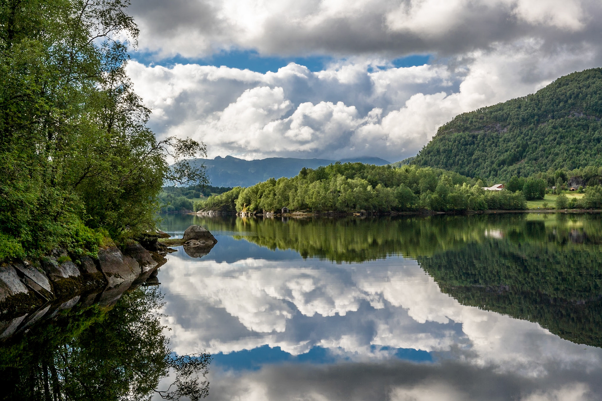 Reflections at the fjord