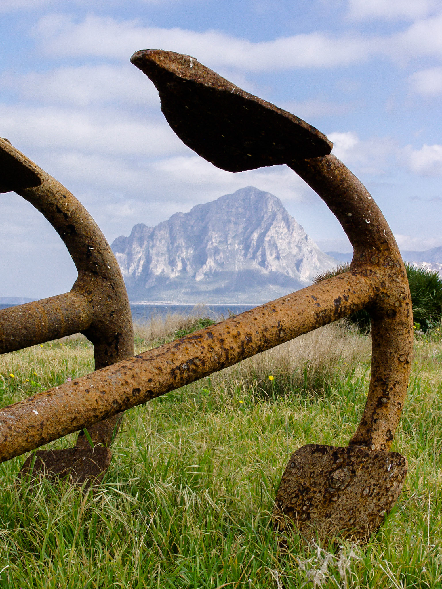 Anchors at Tonnaro Bonagio, Sicily, Italy