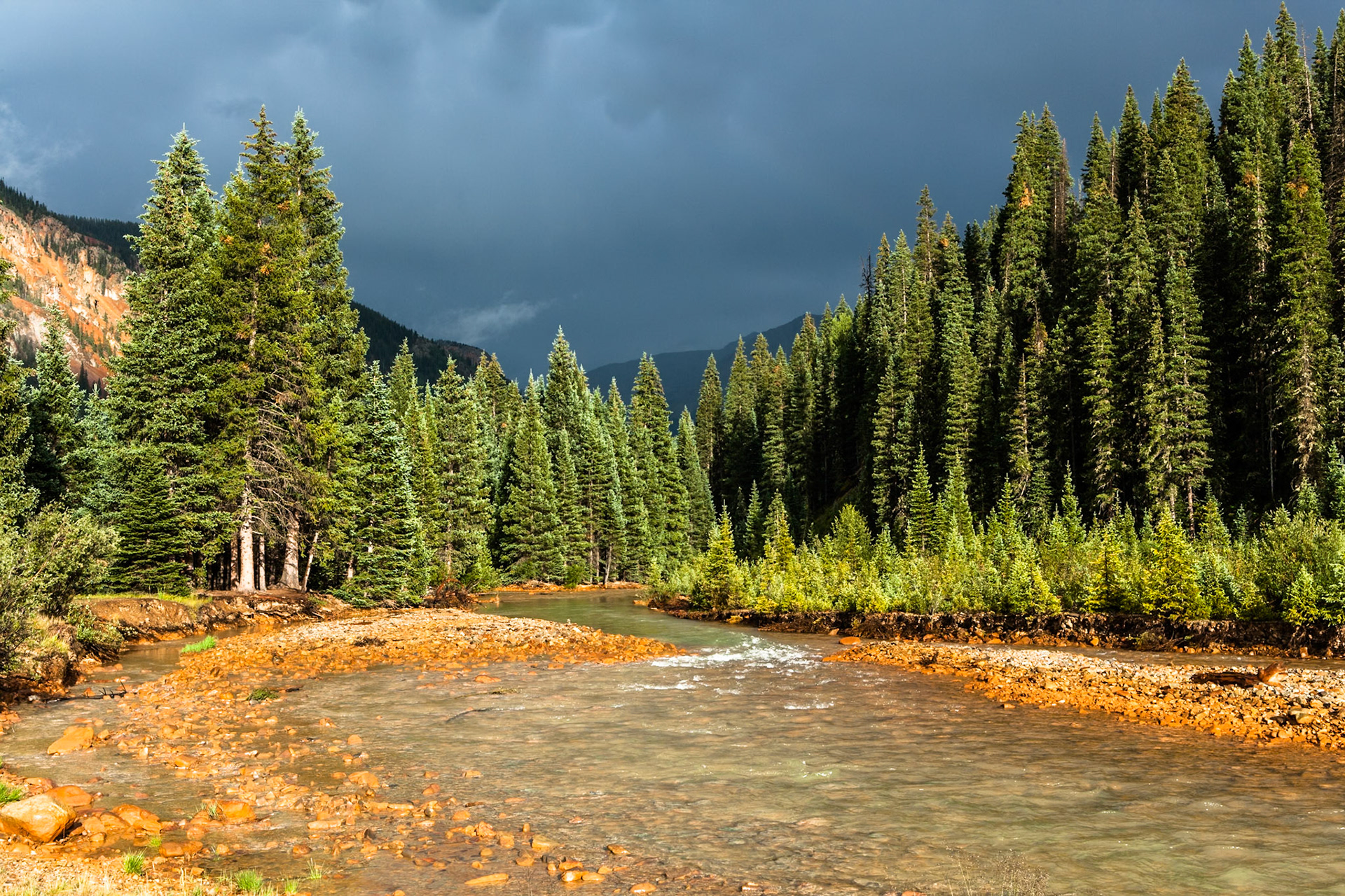 Mineral Creek at San Juan Nat'l Forest, near Silverton, Colorado, USA