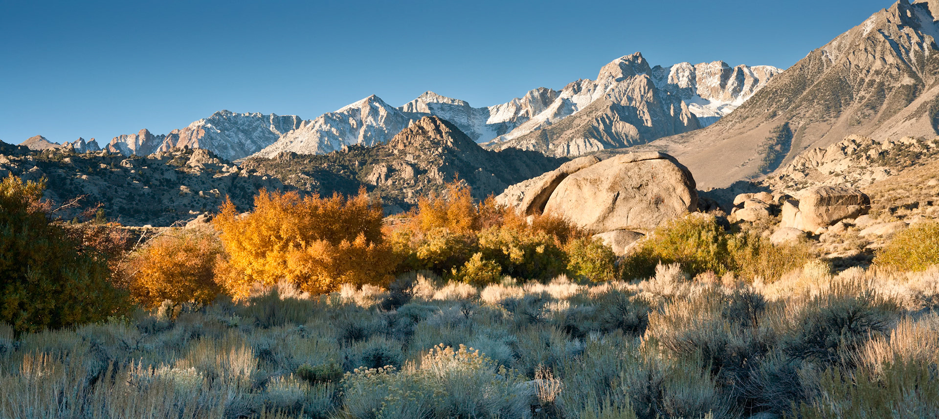 Scenic area at Buttermilk road near Bishop, CA, USA