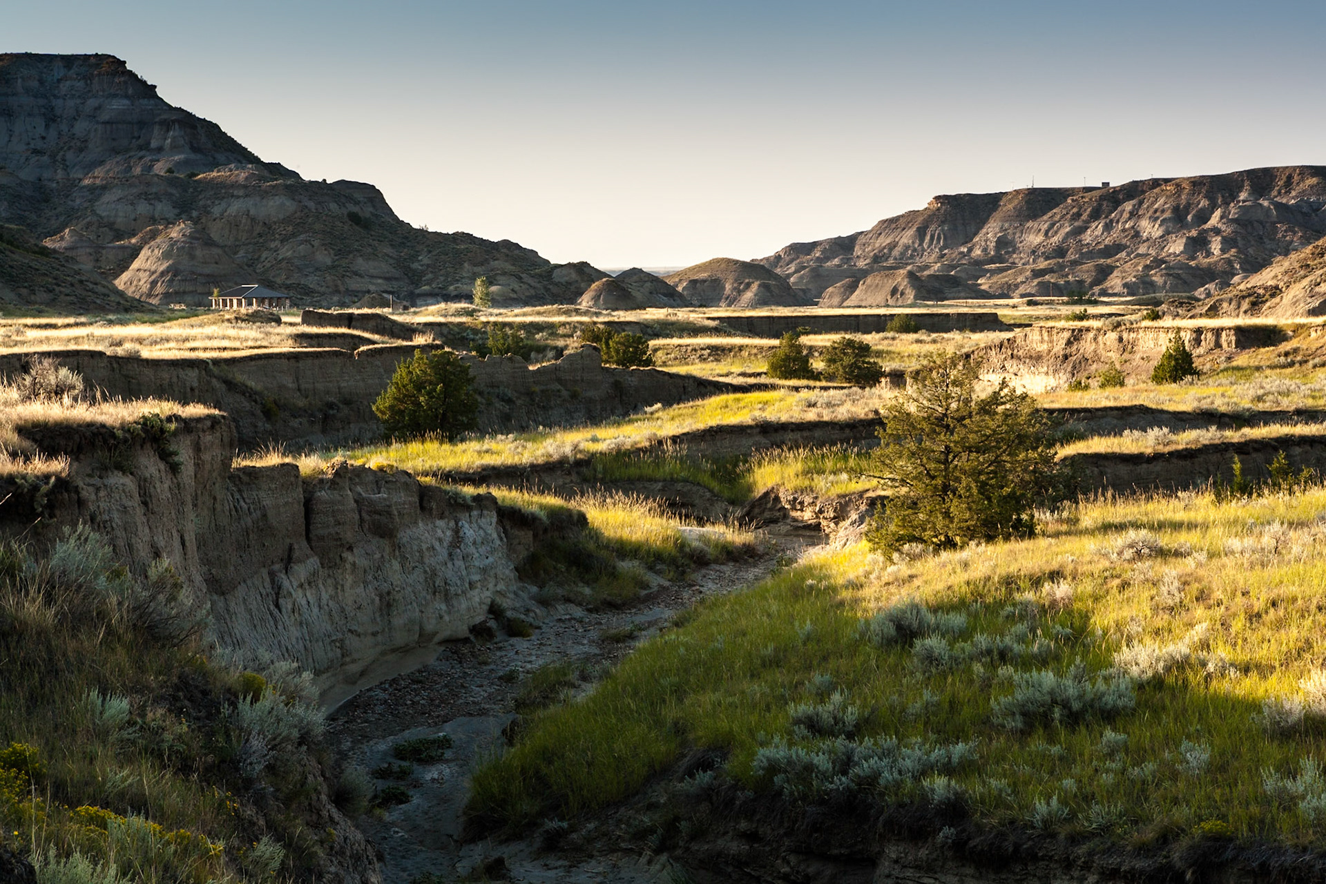 Erosion at Makoshika State Park, Montana, North America, USA