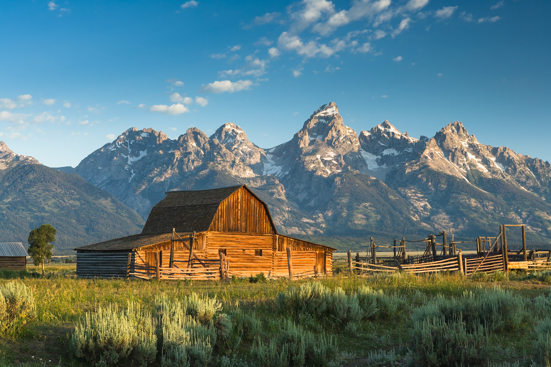 Barn at Mormon row Grand Teton National Park, WY, USA