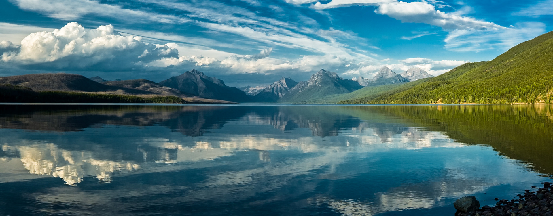 Lake McDonald in Glacier National Park, Montana, USA