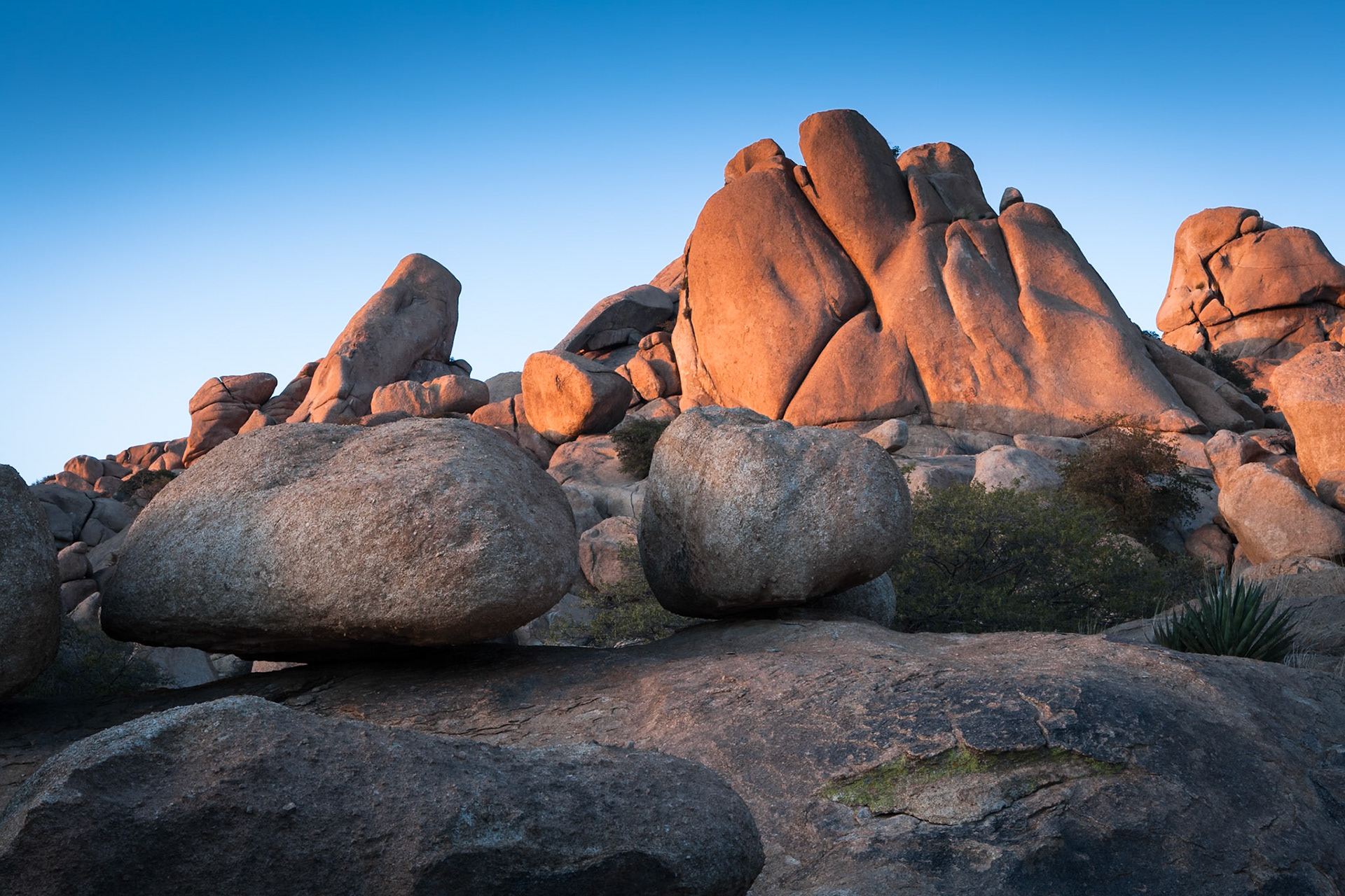 Texas Canyon, near Benson, at sunset, Arizona, USA