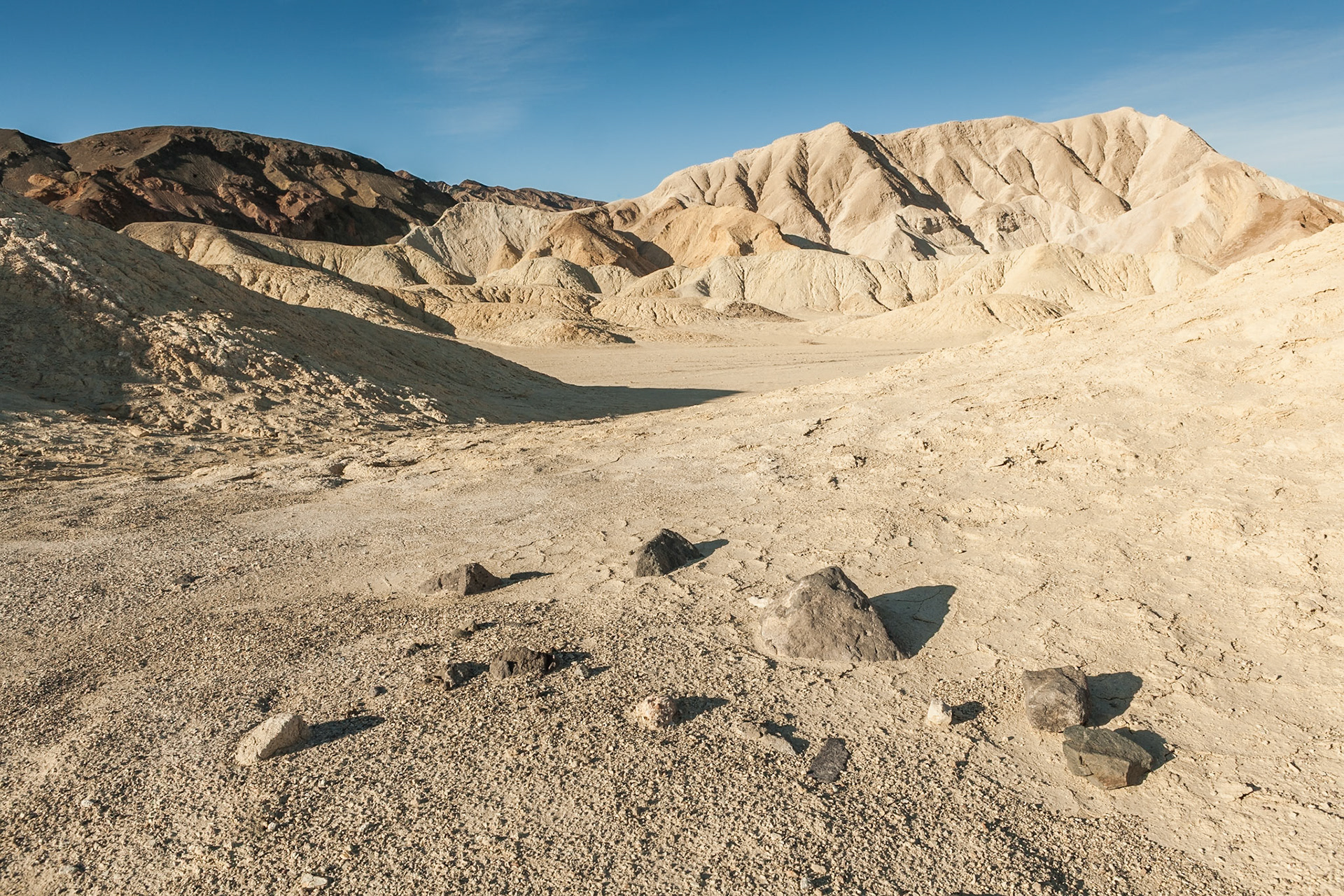 Death Valley in the morning near Zabriskie Point, California, USA