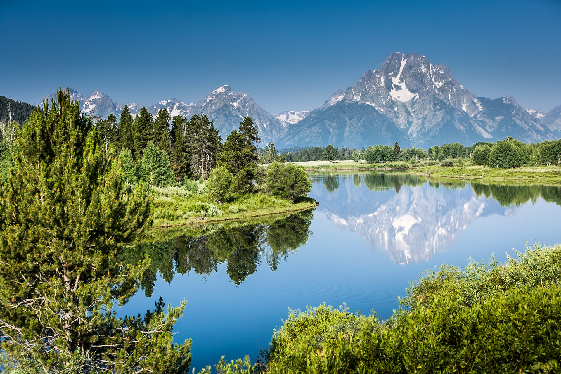 Oxbow Bend in Grand Teton National Park, WY, USA
