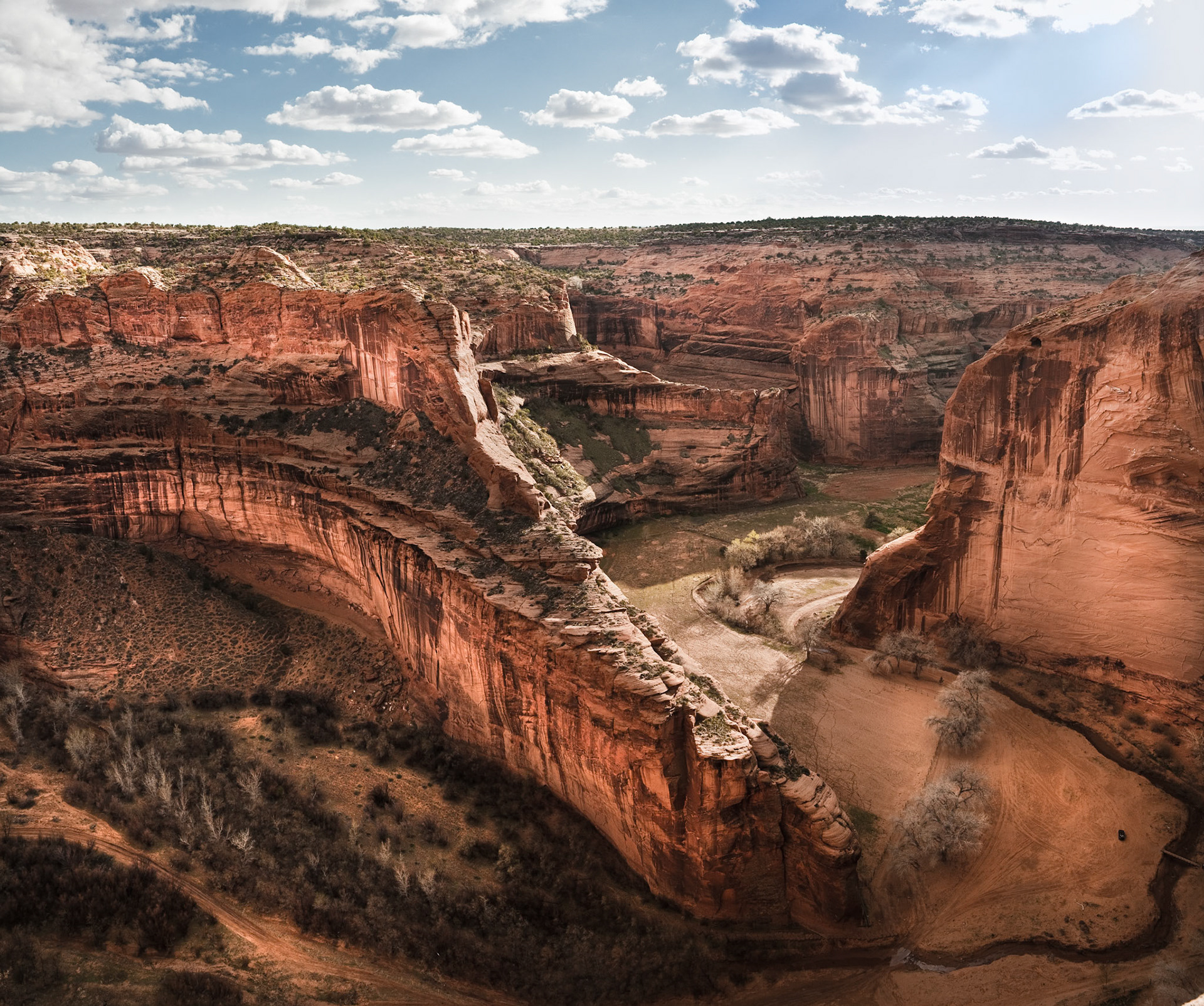 Canyon de Chelley, Canyon del Muerto, Ledge Ruin Overlook, Arizona, USA