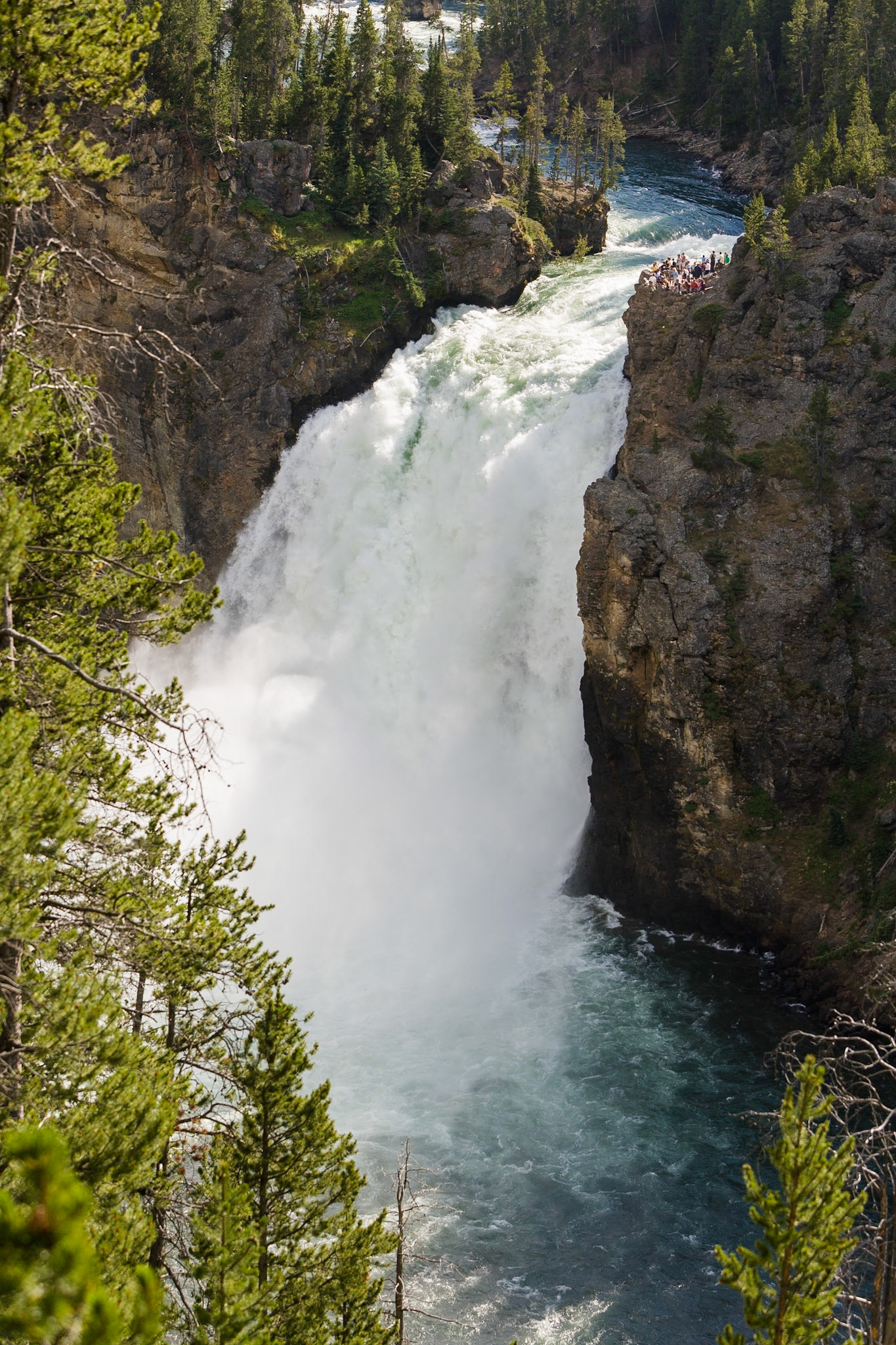 Upper Falls of the Yellowstone River, WY, USA