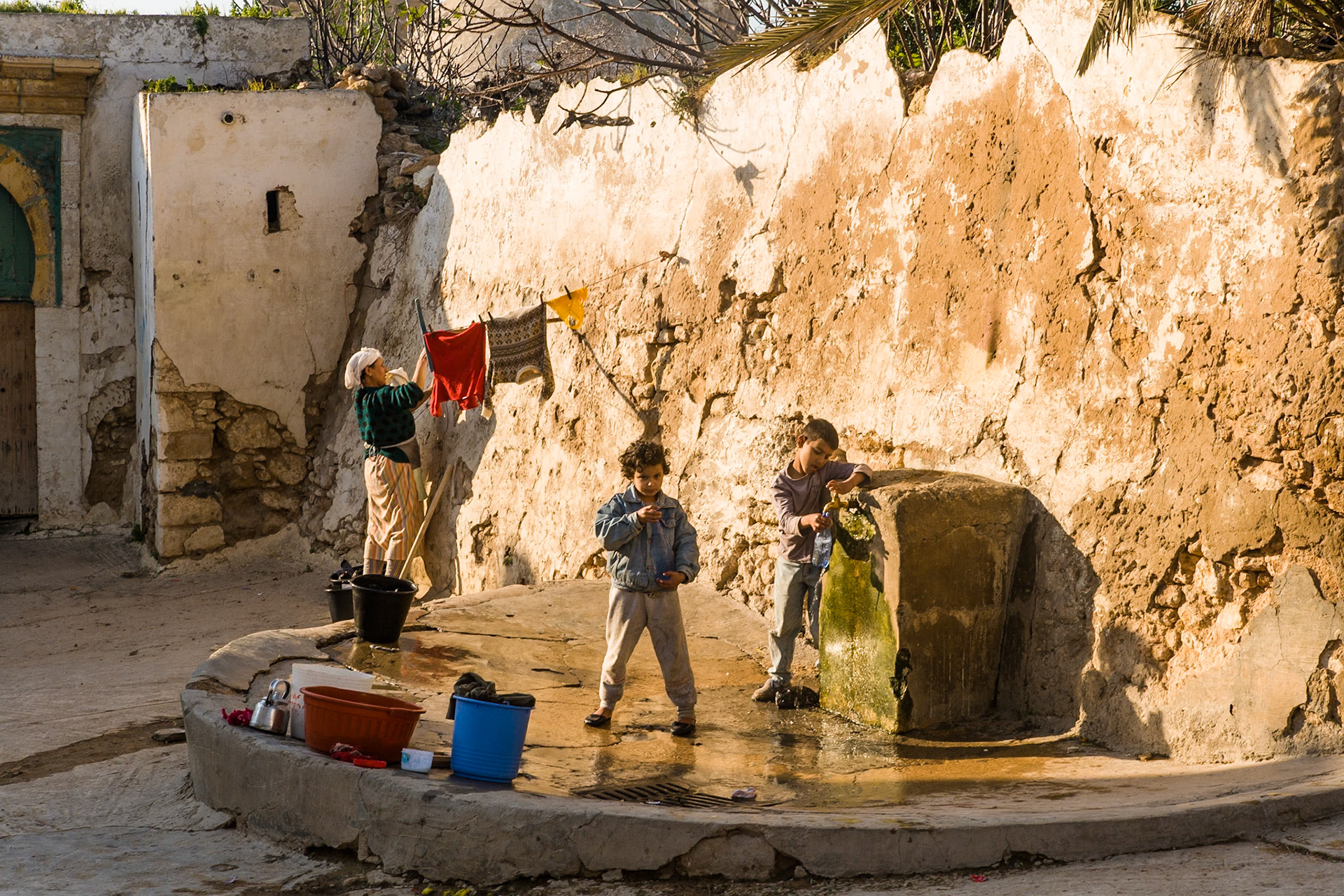 Children playing at Safi, Morocco