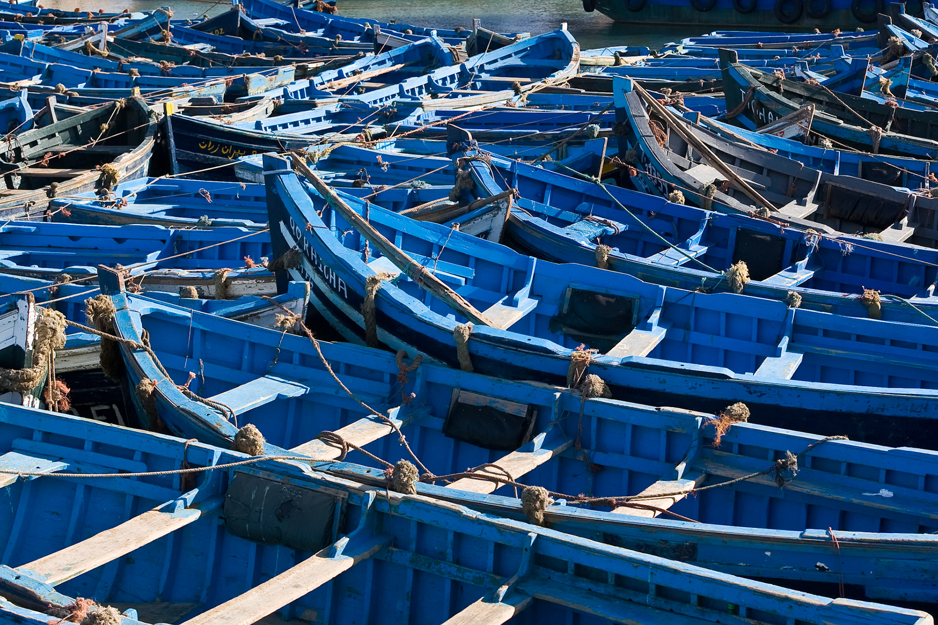 Fishing boats at Essaouira, Morocco