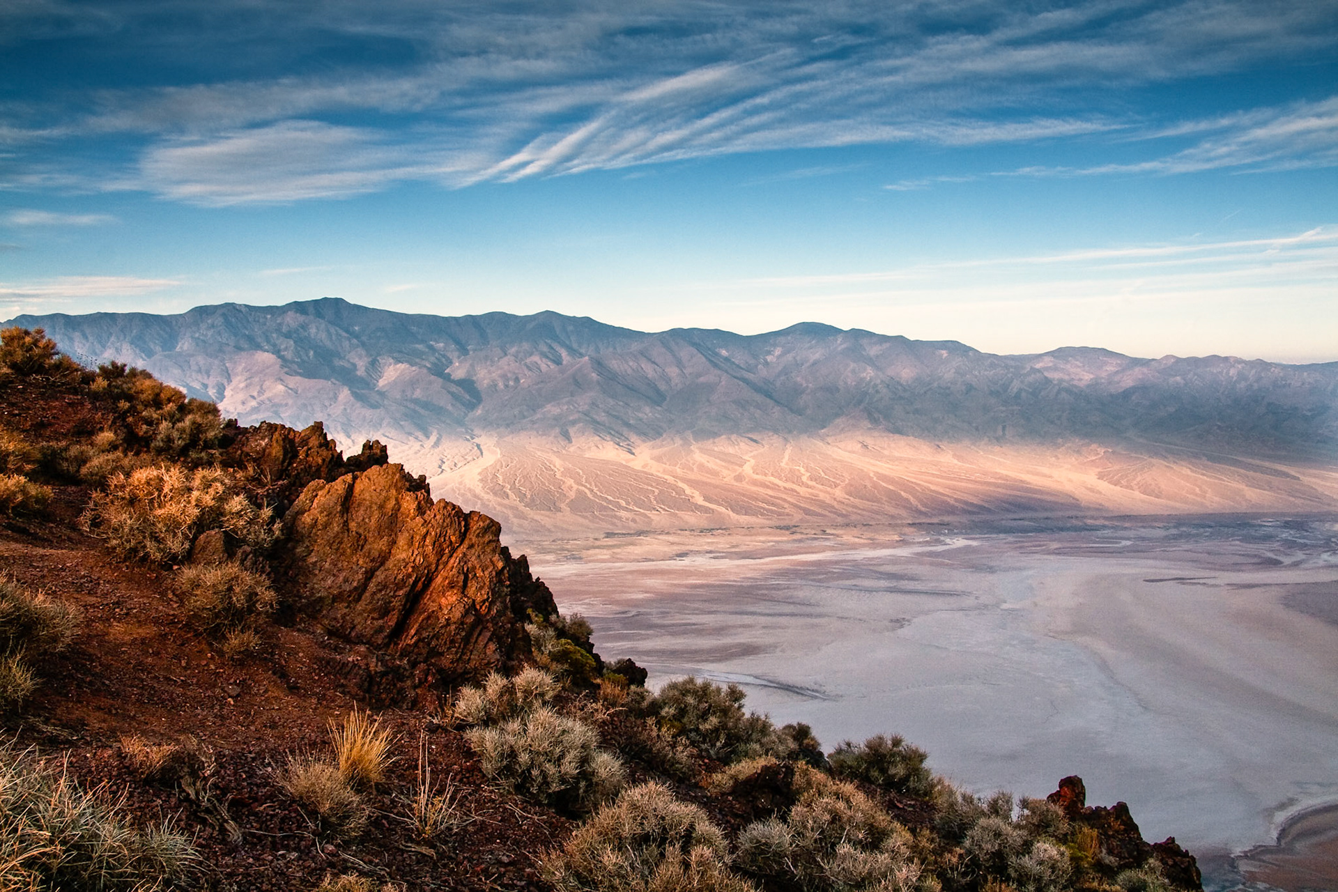 Sunrise at Dantes View at Death Valley, California, USA