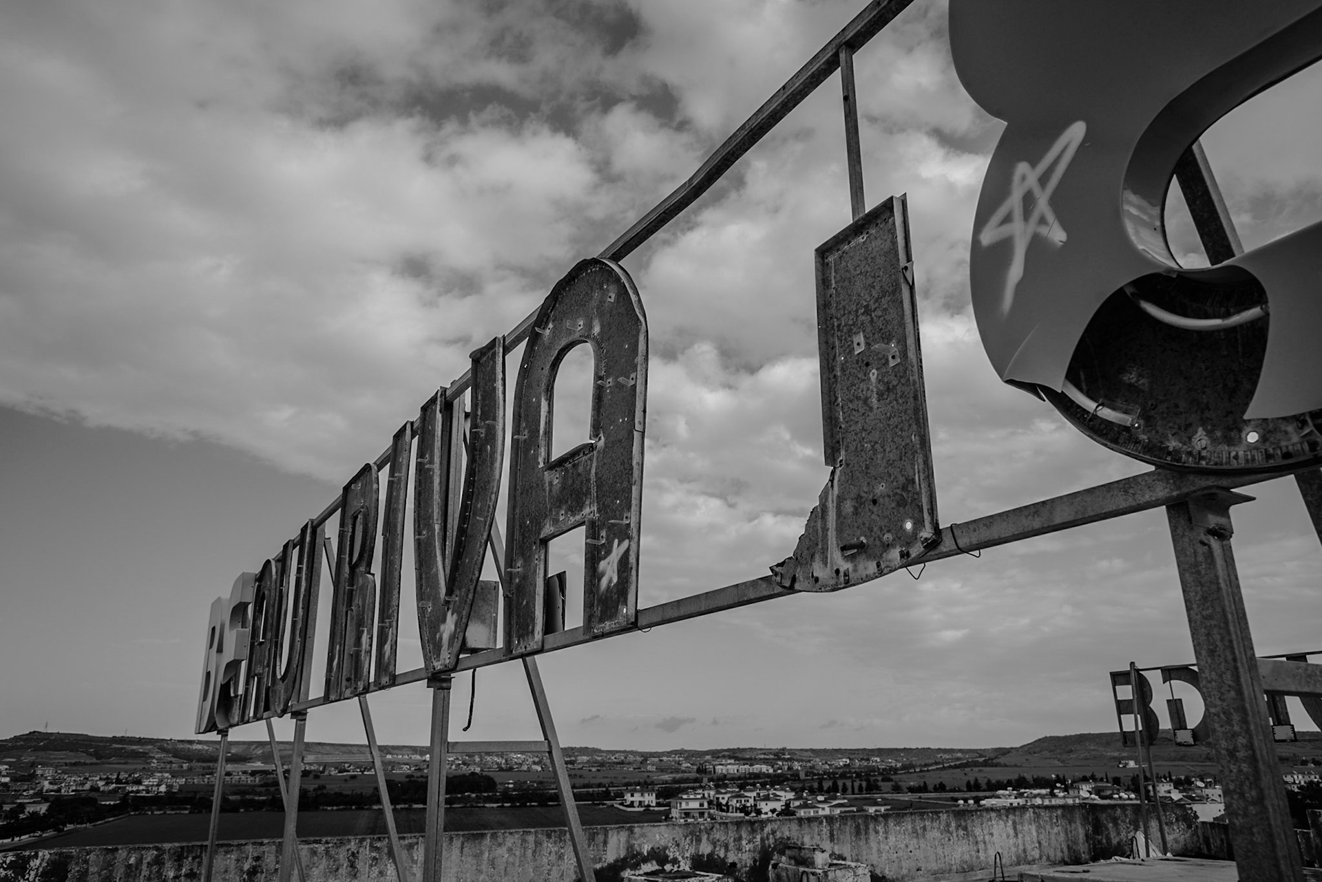 Urban exploration in an abandoned hotel in Larnaca, Cyprus
