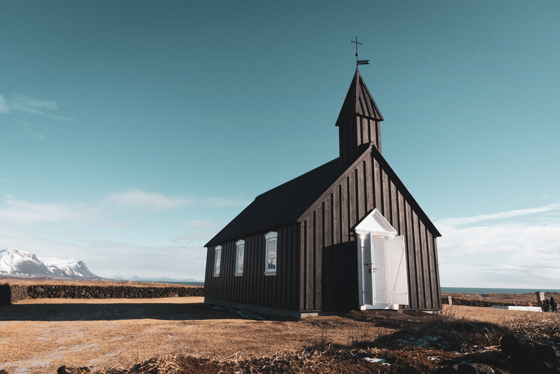 Budakirkja, the black church of Budir, Iceland