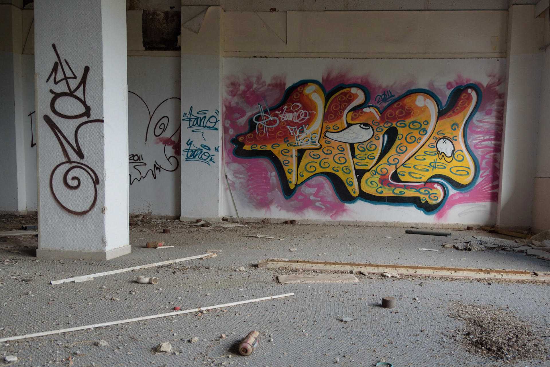 Urban exploration in an abandoned hotel in Larnaca, Cyprus