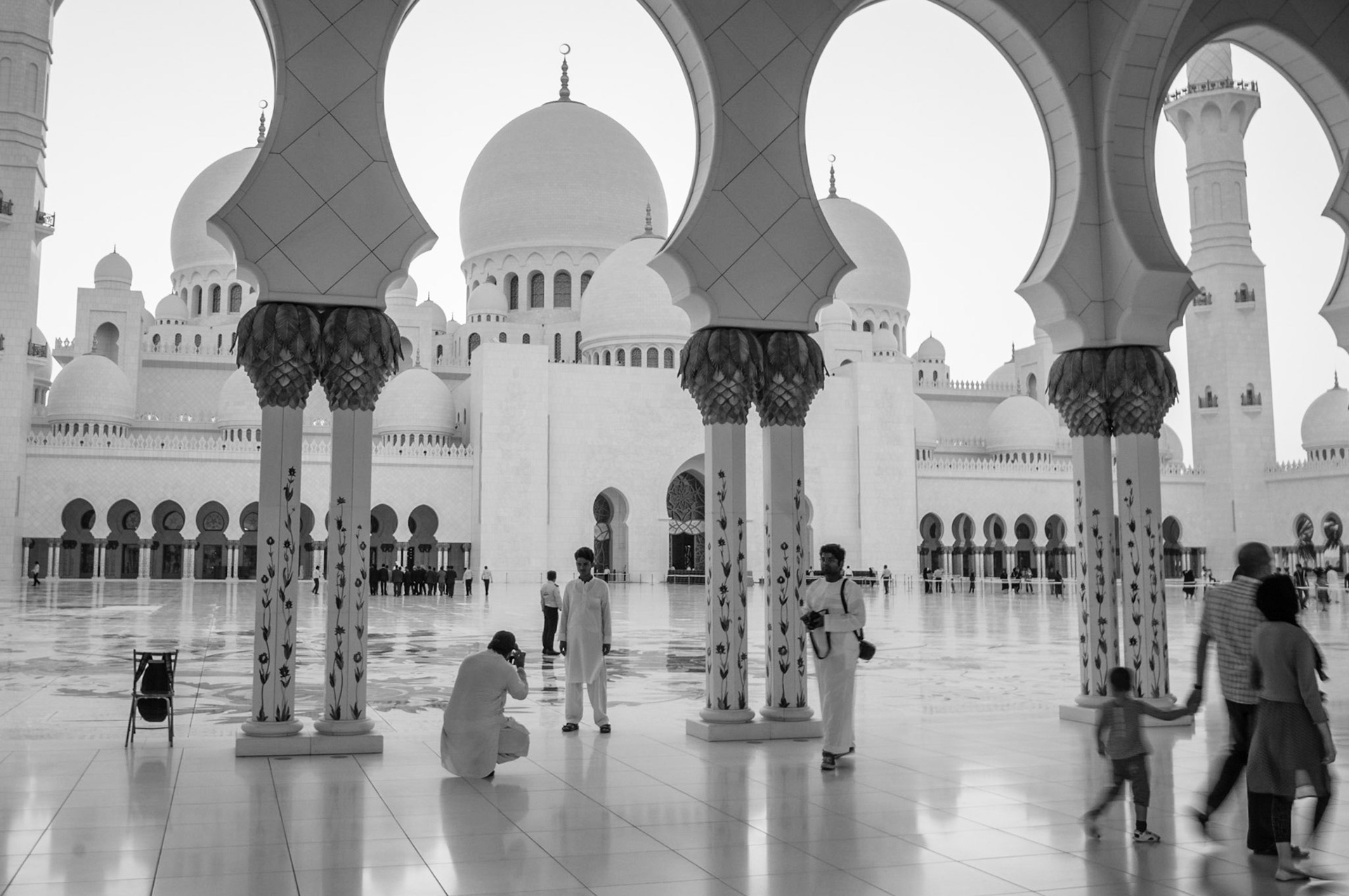 Sheikh Zayed Grand Mosque in Abu Dhabi, United Arab Emirates