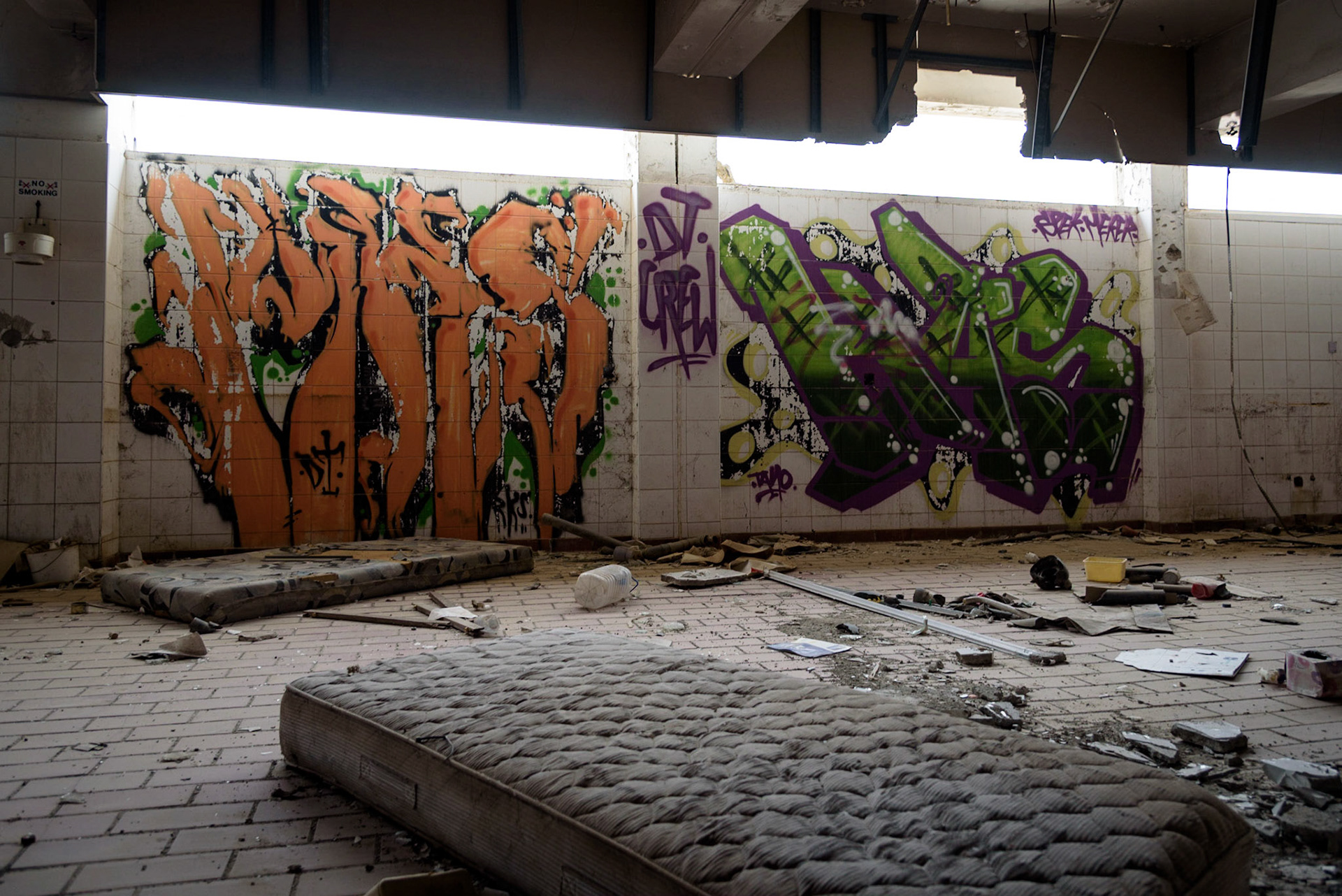 Urban exploration in an abandoned hotel in Larnaca, Cyprus