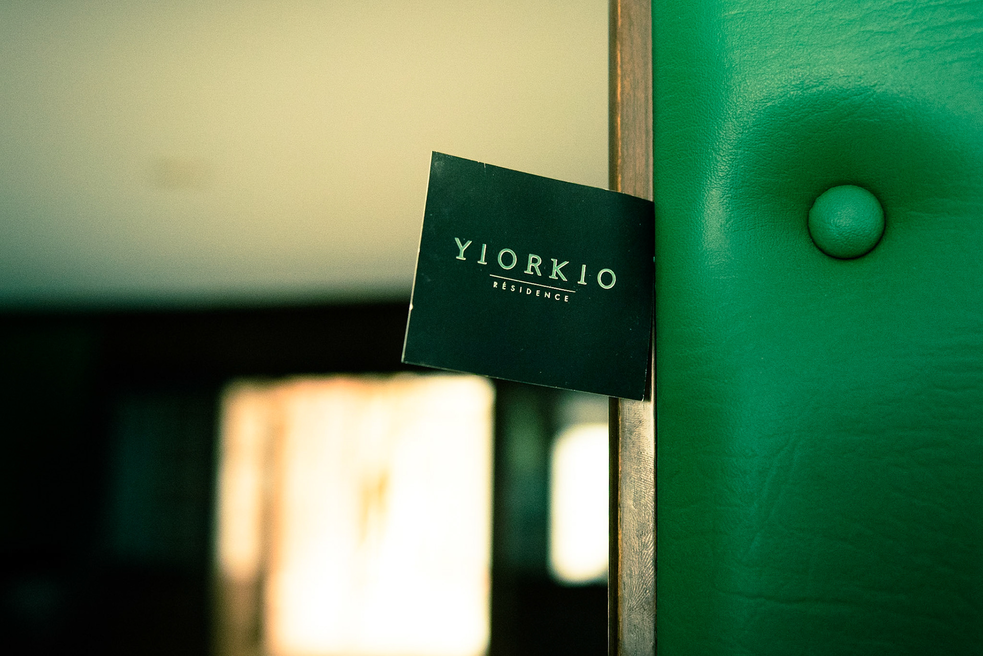 A business card found in the abandoned hotel in Nicosia, Cyprus