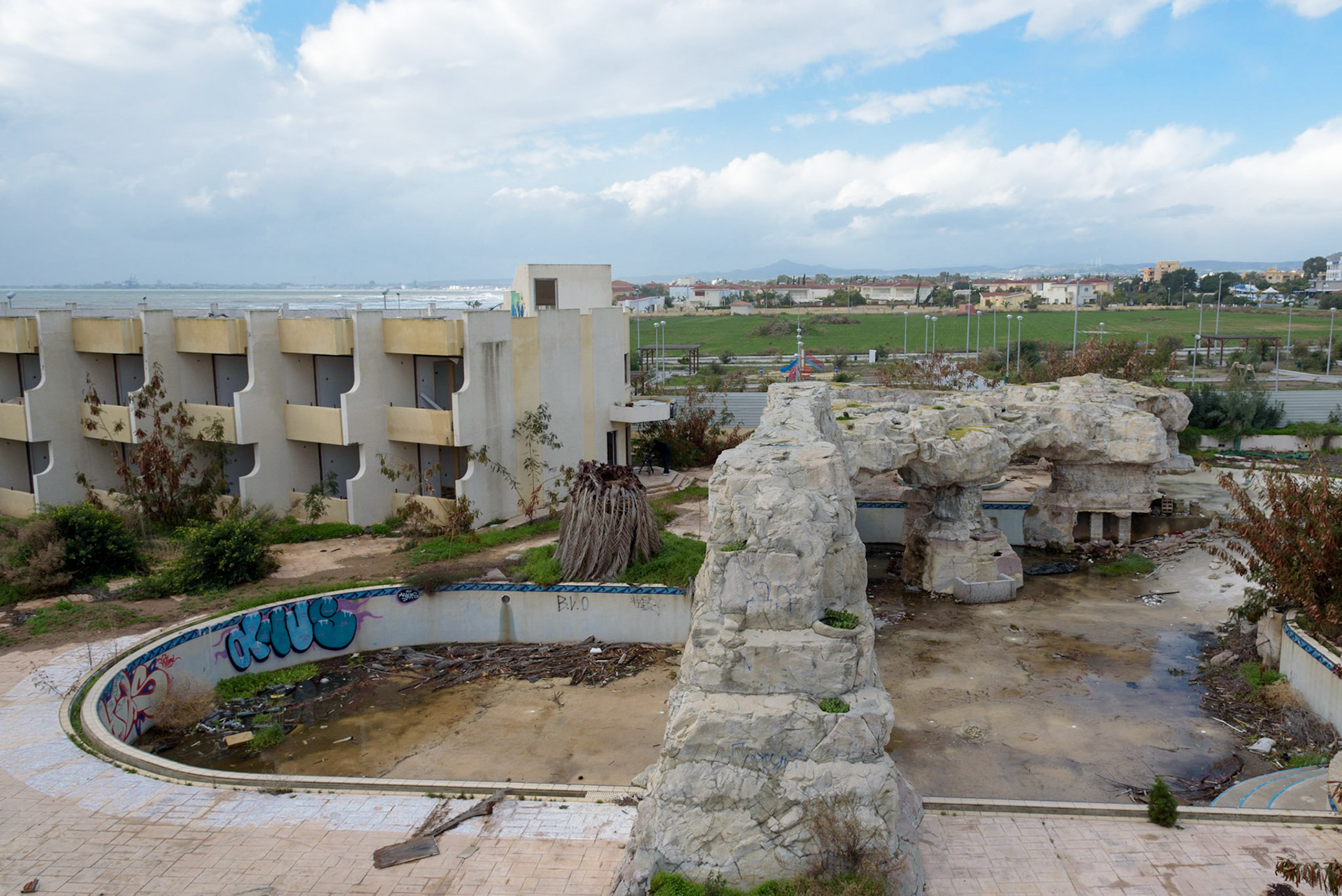 Urban exploration in an abandoned hotel in Larnaca, Cyprus